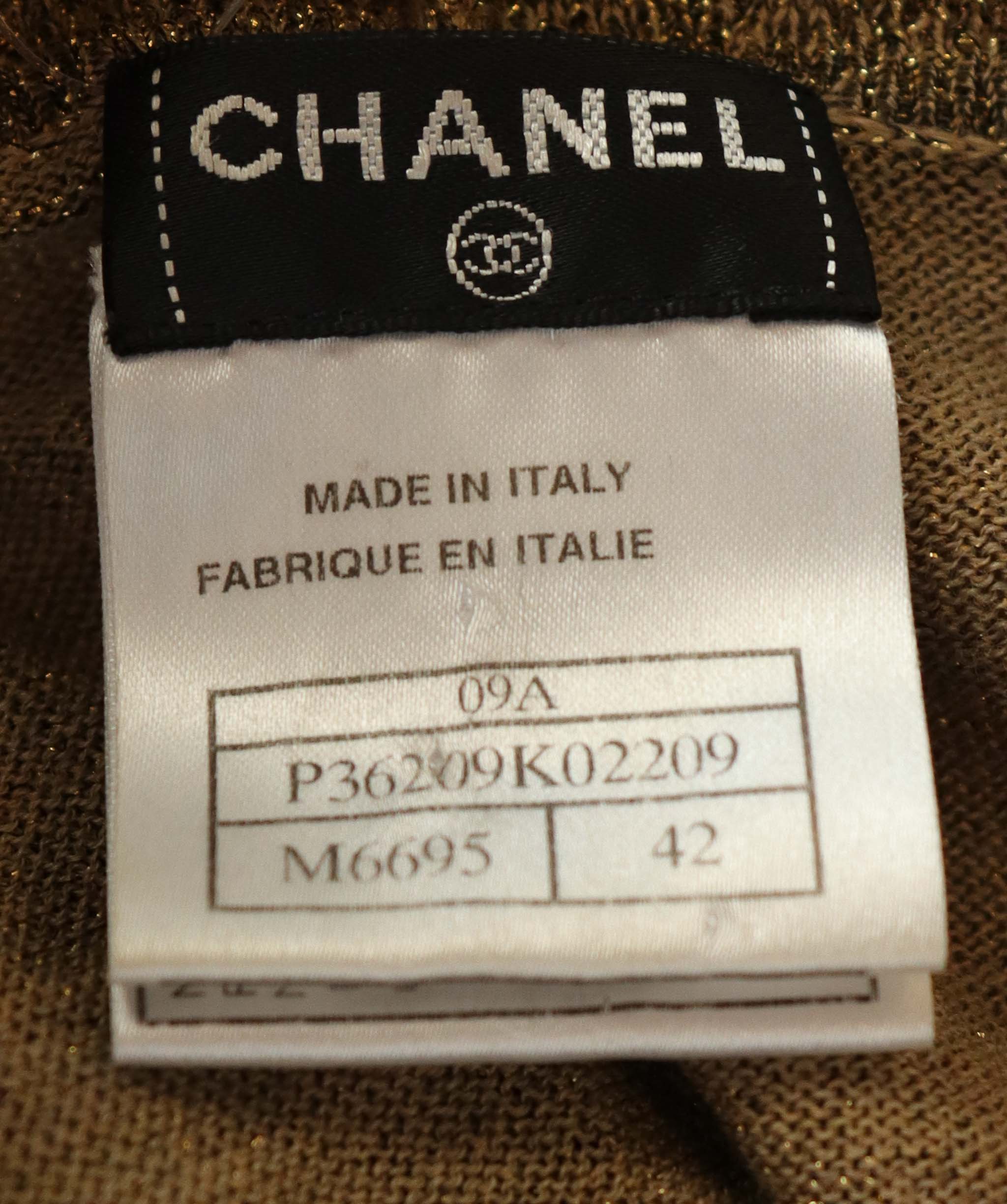 Chanel Chanel Golden Knit Dress (2009) AGC2930