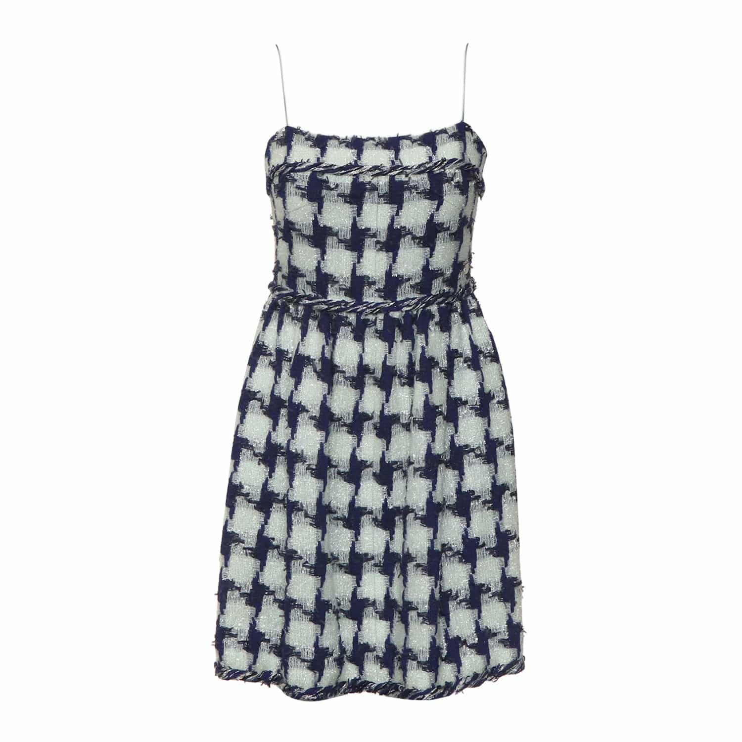 Chanel Chanel Houndstooth Patterned Tube Dress