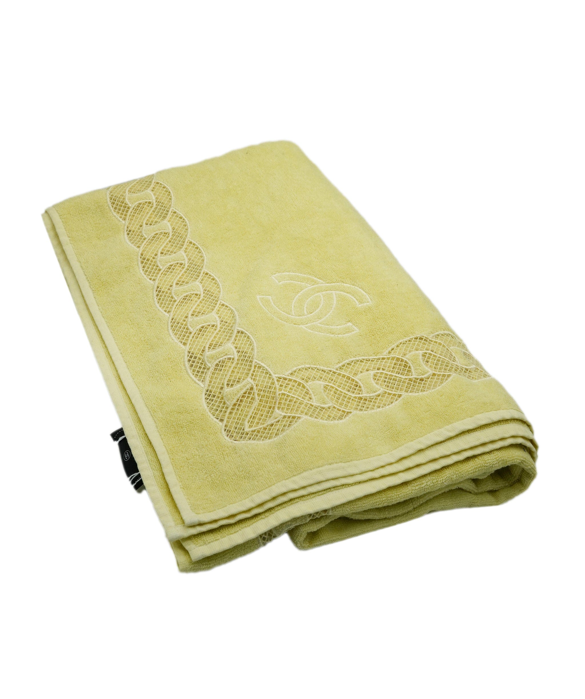 Chanel Chanel large towel, yelow embroidered DBXS3790