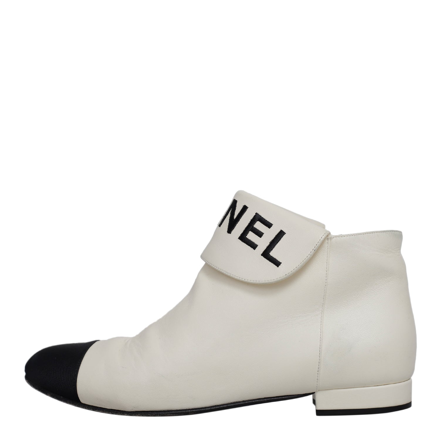 Chanel Chanel Logo Ankle Boots