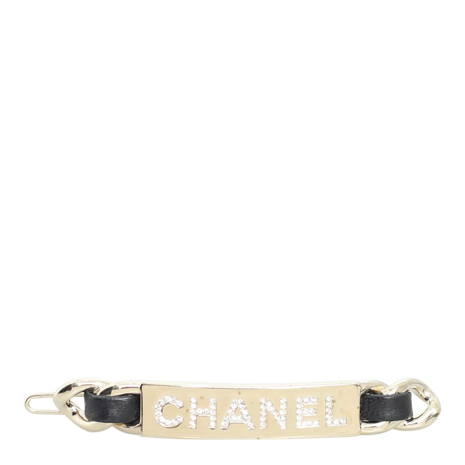 Chanel Chanel Logo Crystal Hairclip