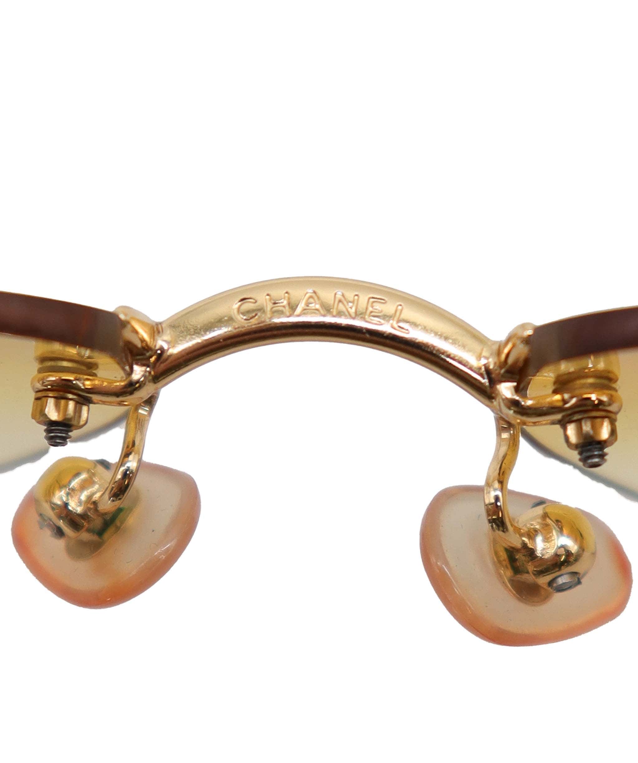 Chanel Chanel Logo Rimeless Sunglasses DXBS3798