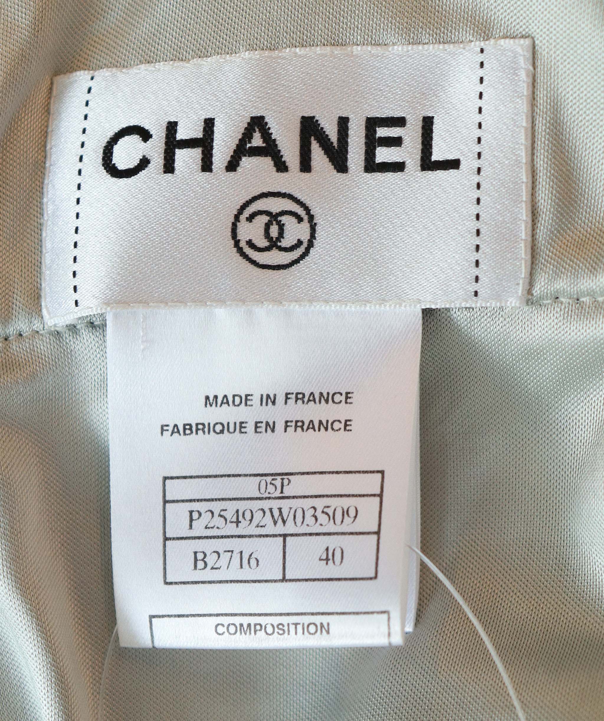 Chanel Chanel Metallic dress with Tweed AGC2924