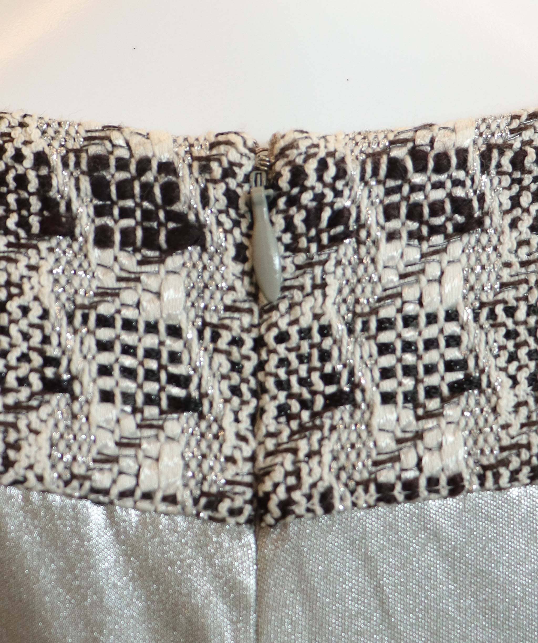 Chanel Chanel Metallic dress with Tweed AGC2924