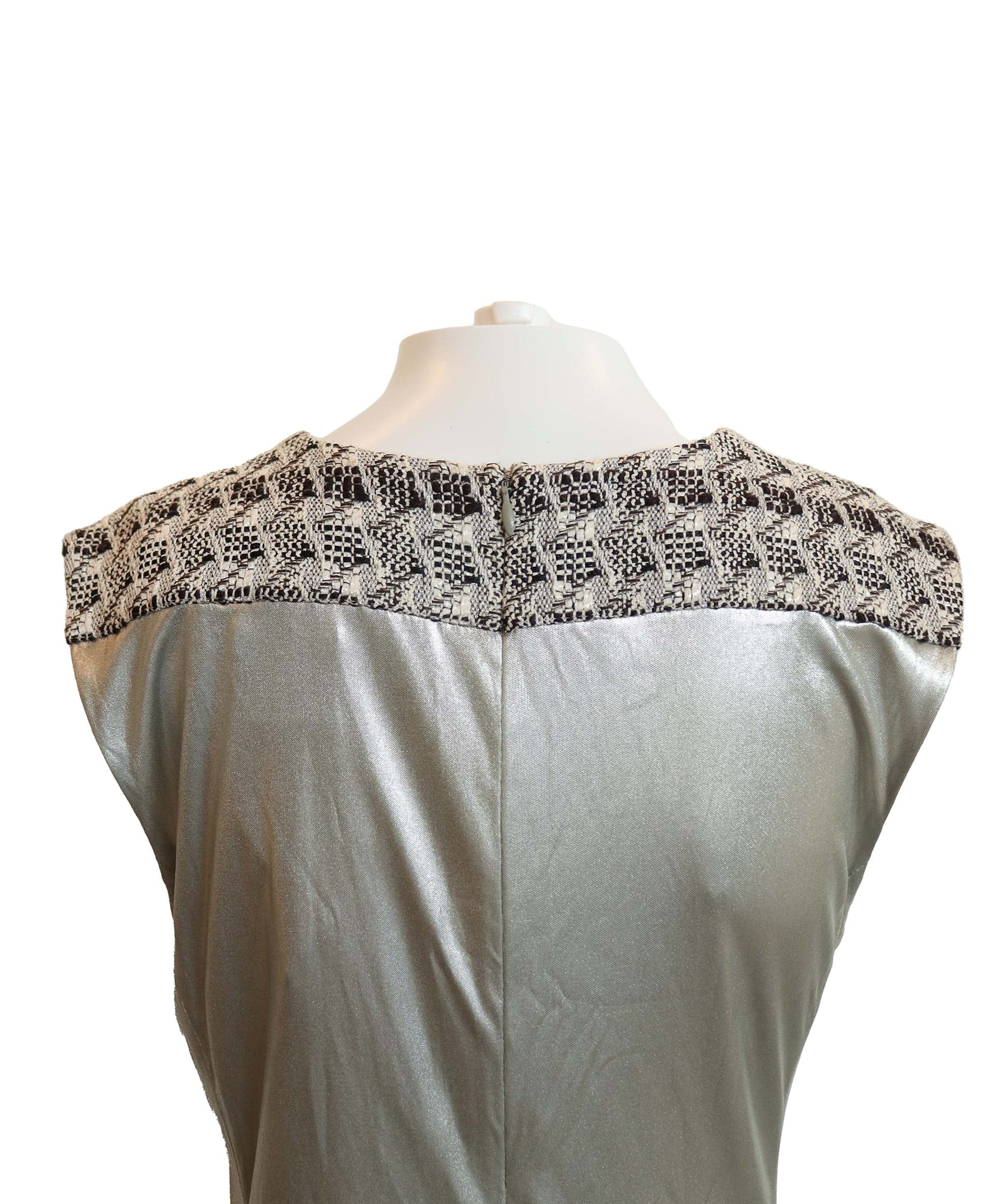 Chanel Chanel Metallic dress with Tweed AGC2924