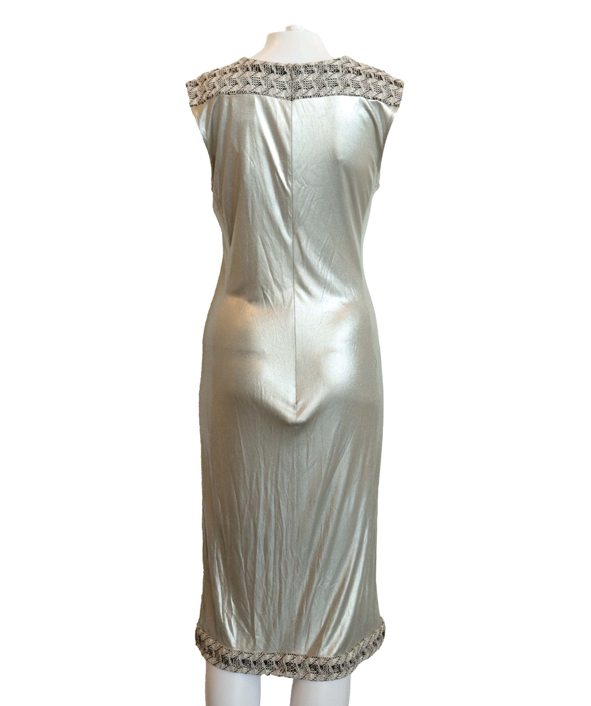 Chanel Chanel Metallic dress with Tweed AGC2924