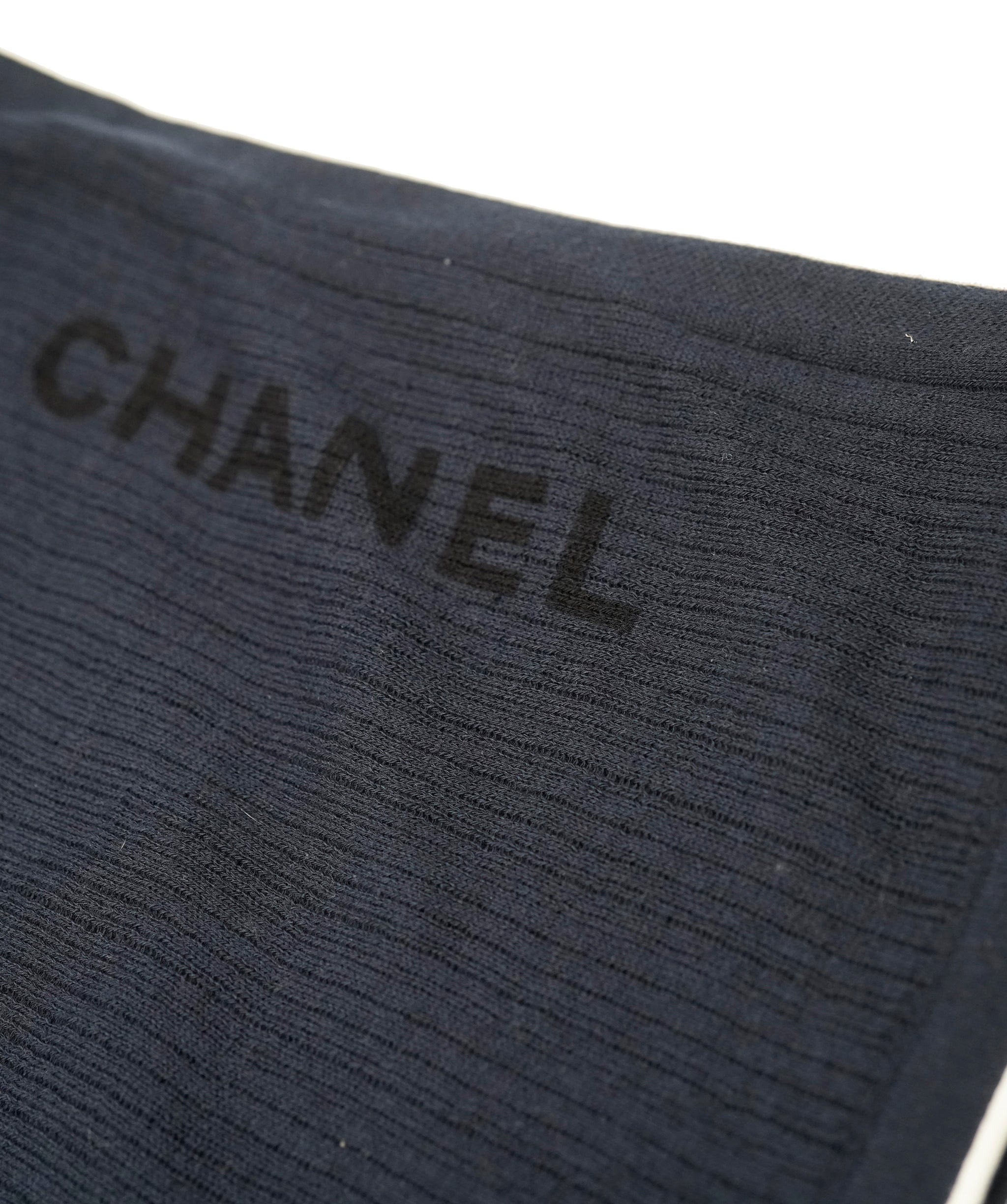 Chanel Chanel navy long scarf DXBS3782