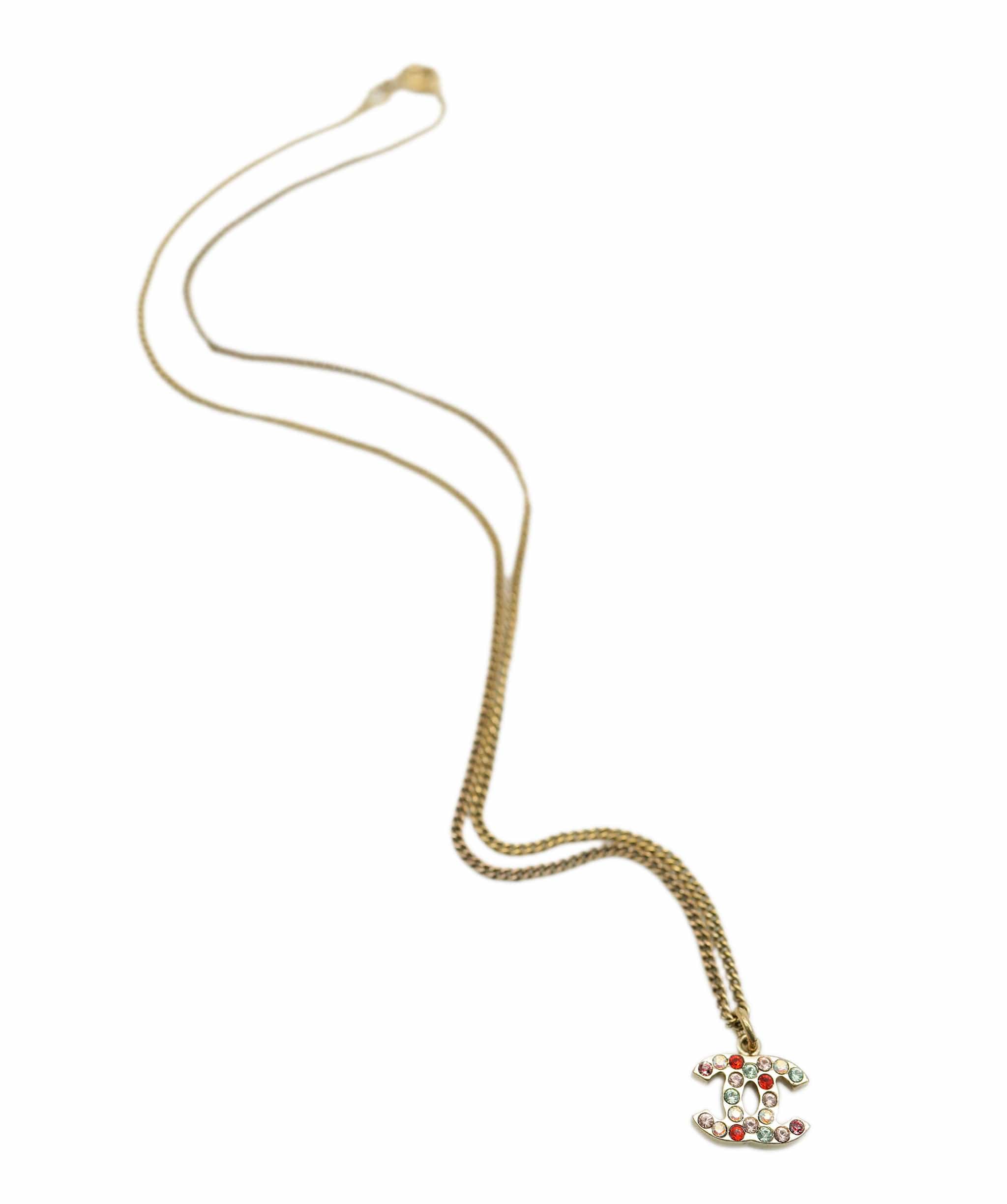 Chanel Chanel rainbow rhinestone pedant AVC1934