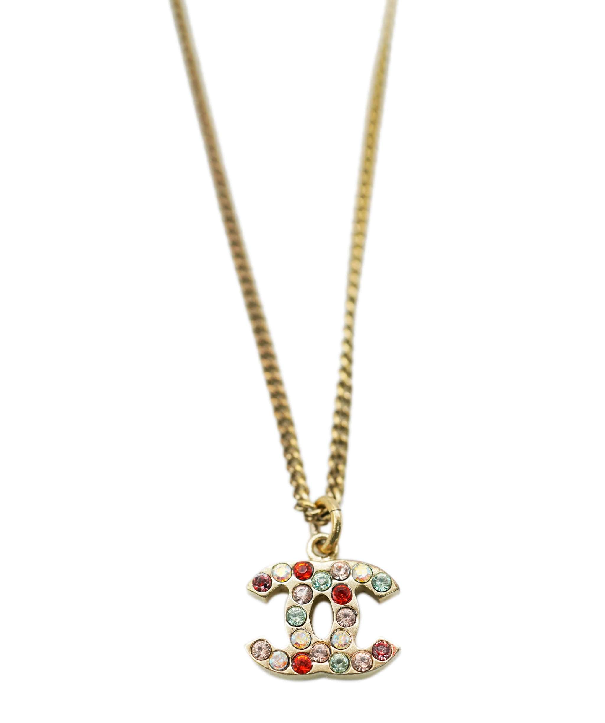 Chanel Chanel rainbow rhinestone pedant AVC1934