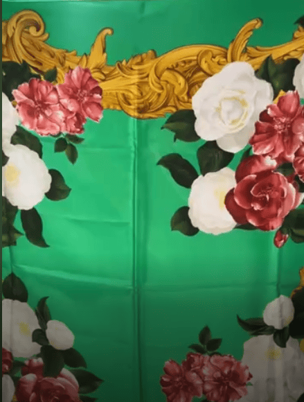 CHANEL CHANEL Silk Green Scarf B1222W63TD