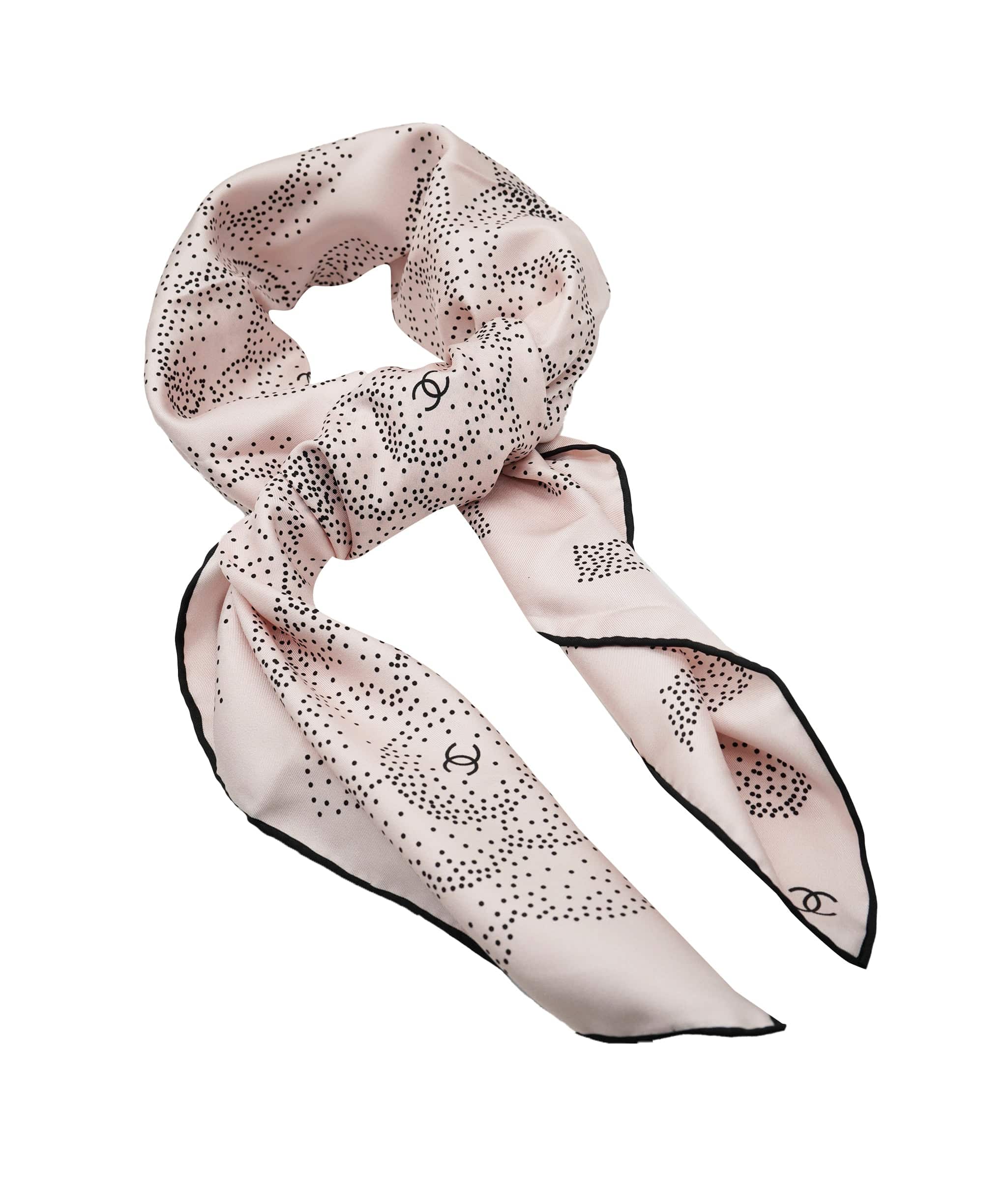 Chanel Chanel silk scarf, pink excellent condition AKL0119