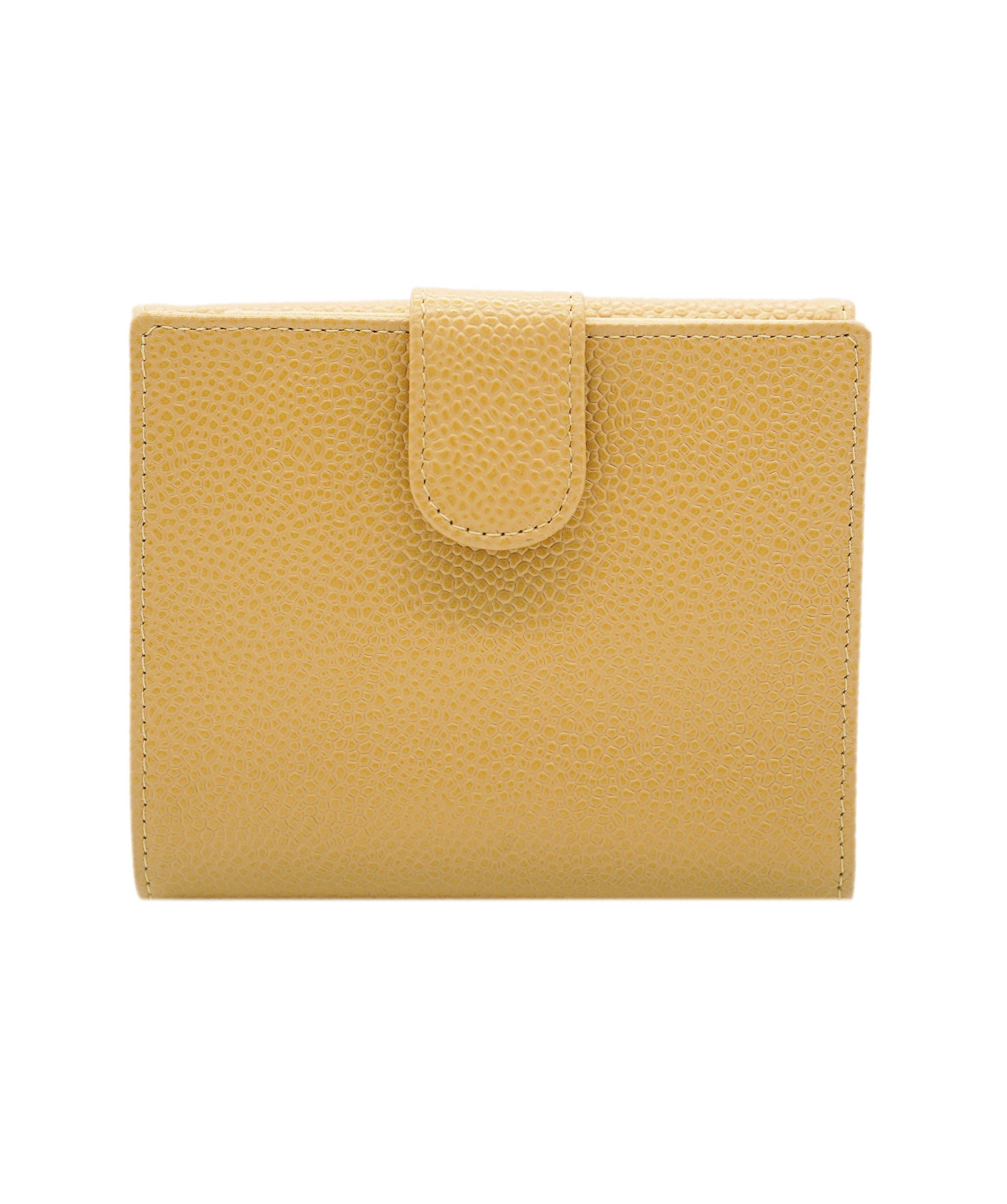 Chanel CHANEL VINTAGE BIFOLD COMPACT WALLET BEIGE DBXS3575