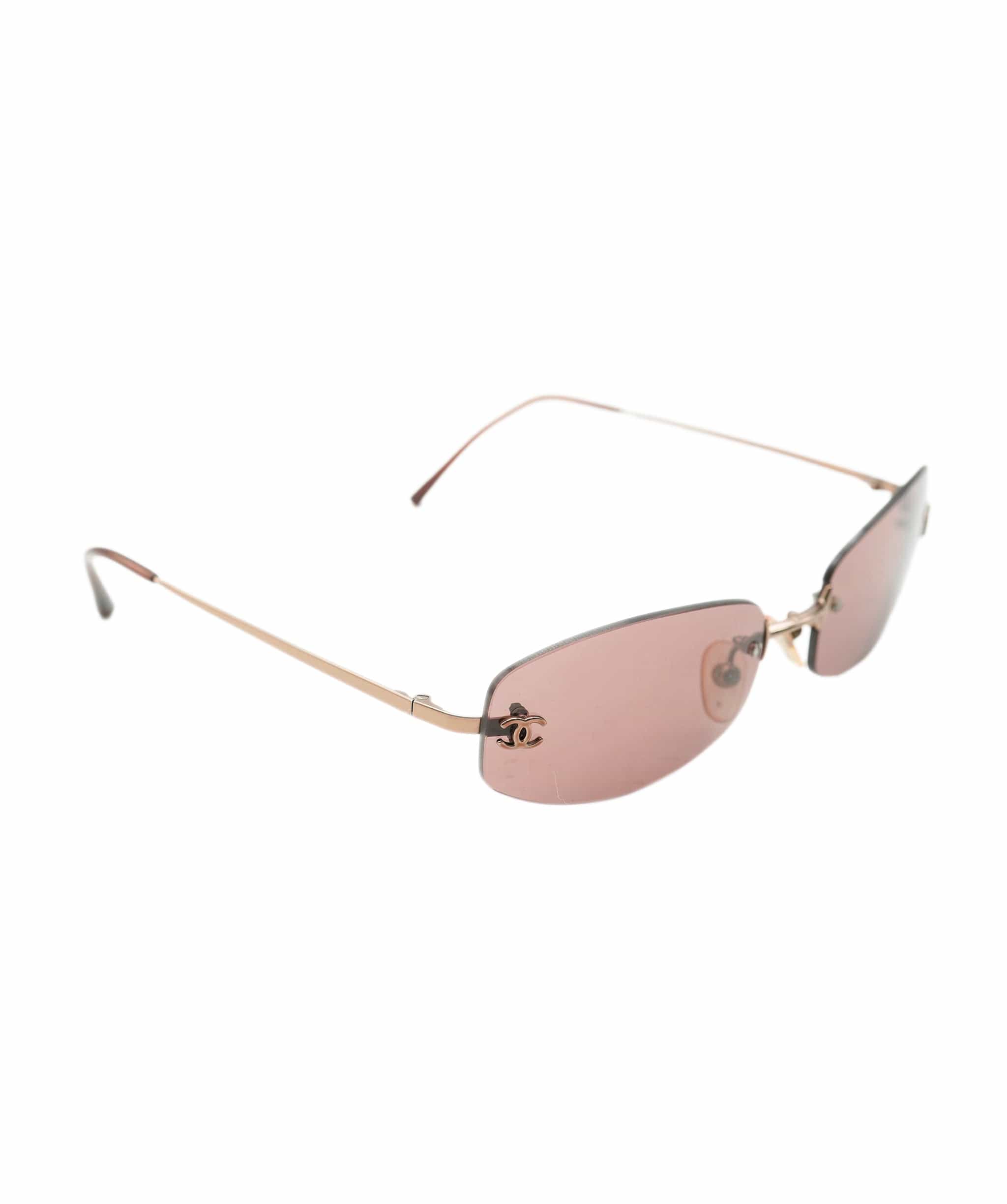 Chanel Chanel Vintage Brown rimless sunglasses ALC2439