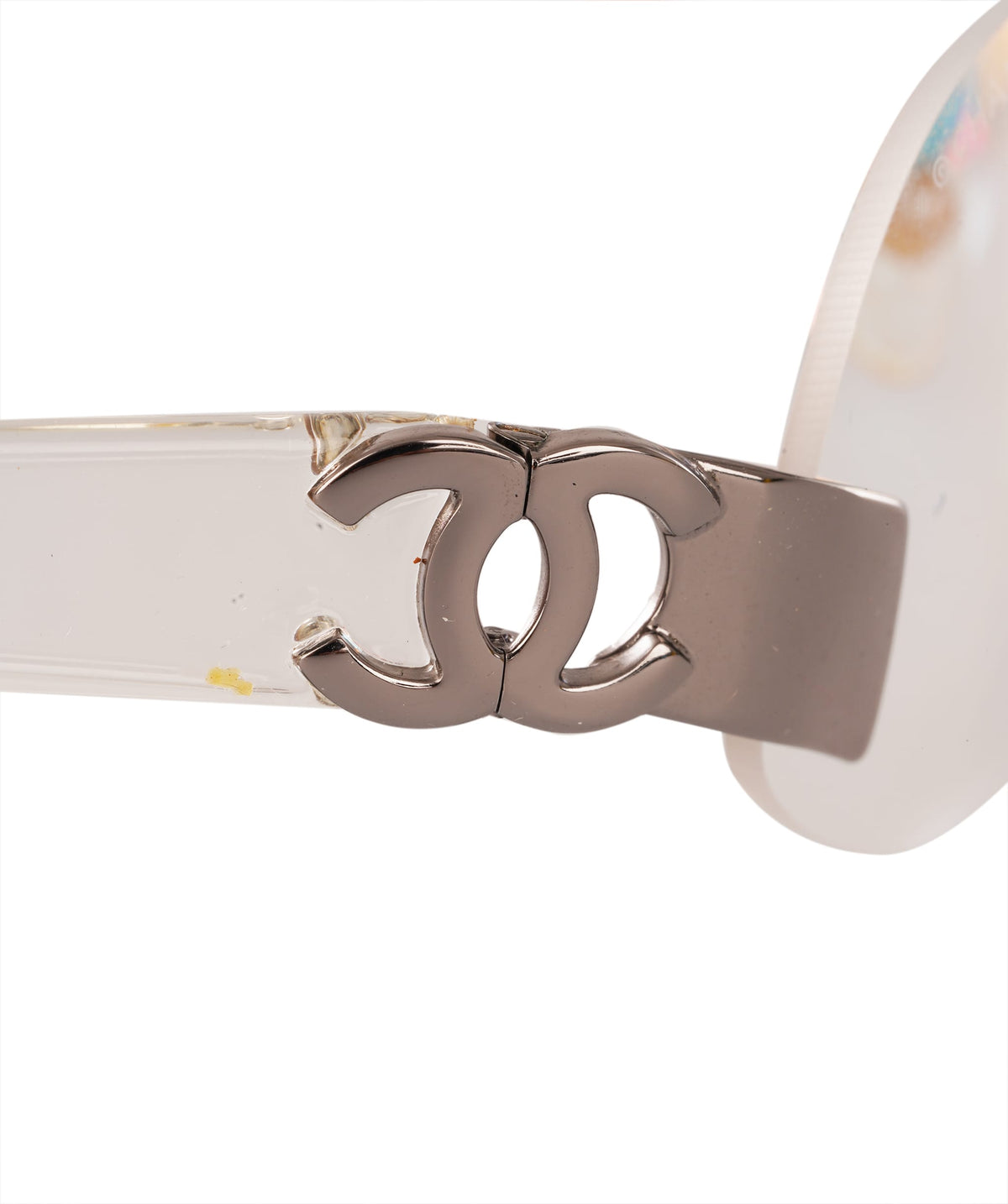 Chanel Chanel Vintage Transparent Rimless CC Sunglasses ALC4339