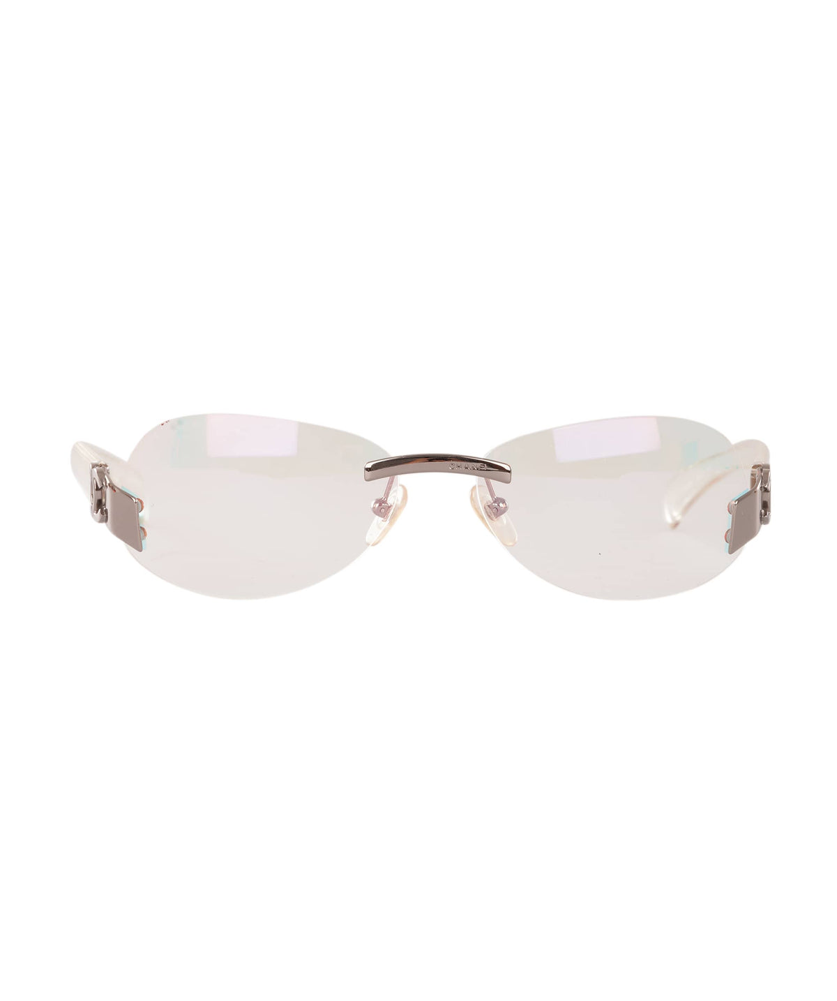 Chanel Chanel Vintage Transparent Rimless CC Sunglasses ALC4339