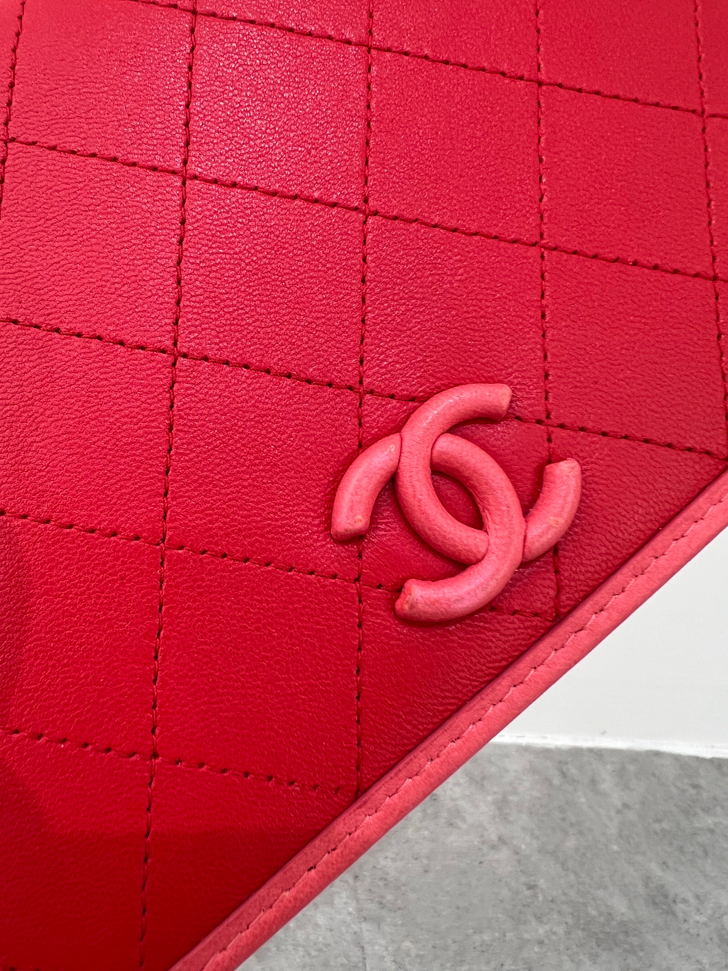 Chanel Chanel WOC Red / Pink Lambskin #27466148 SKCH4068