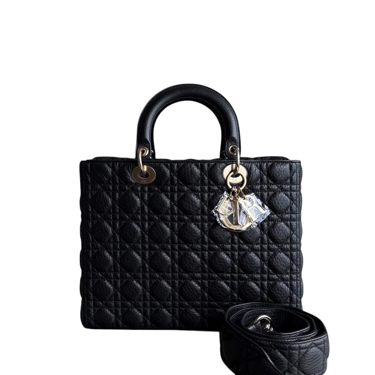 Chanel *FLAP, GRAINED CALFSKIN* LADY LARGE FLAP GRAINED CALFSKIN CANNAGE BLACK GHW SYCM642