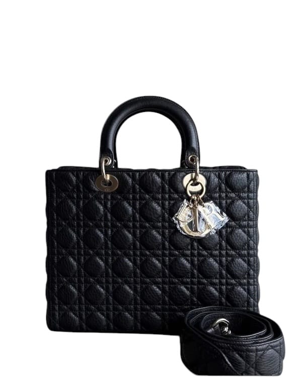Chanel *FLAP, GRAINED CALFSKIN* LADY LARGE FLAP GRAINED CALFSKIN CANNAGE BLACK GHW SYCMDA103