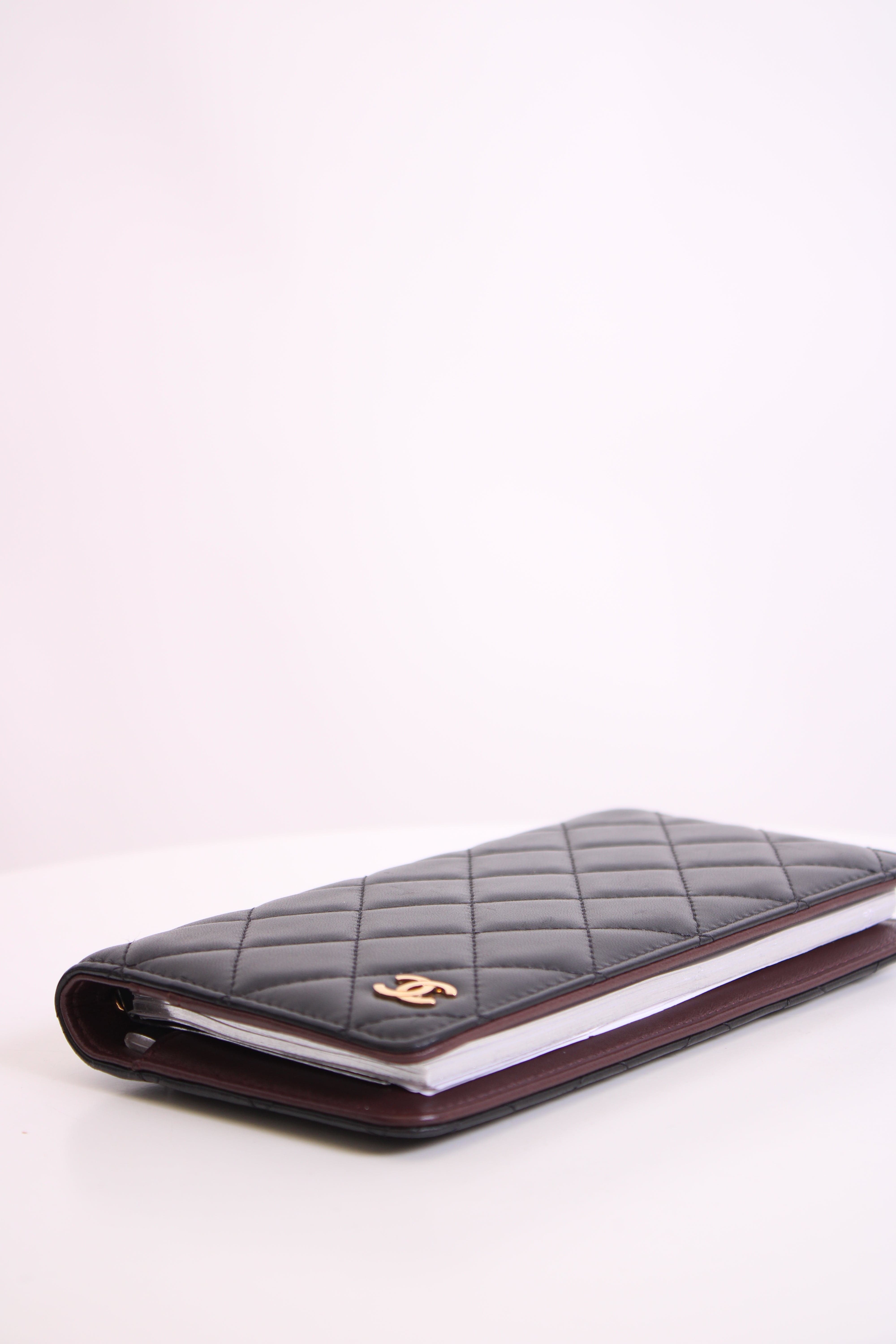 Chanel Chanel Quilted Lambskin Agenda Black