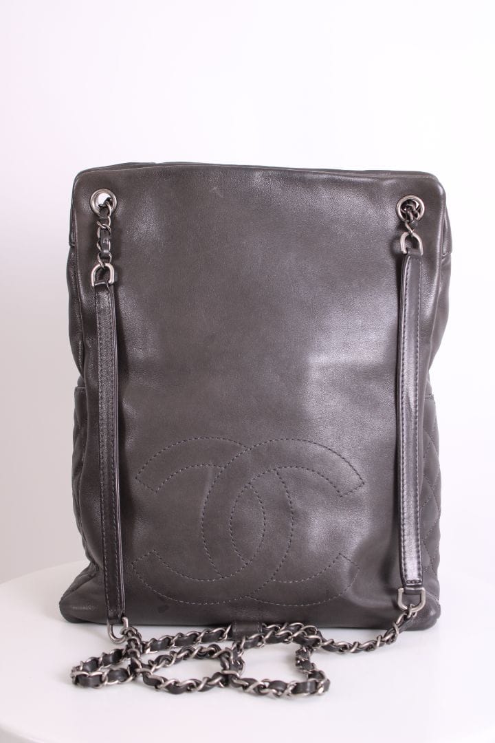 CHANEL CHANEL Backpack Grey