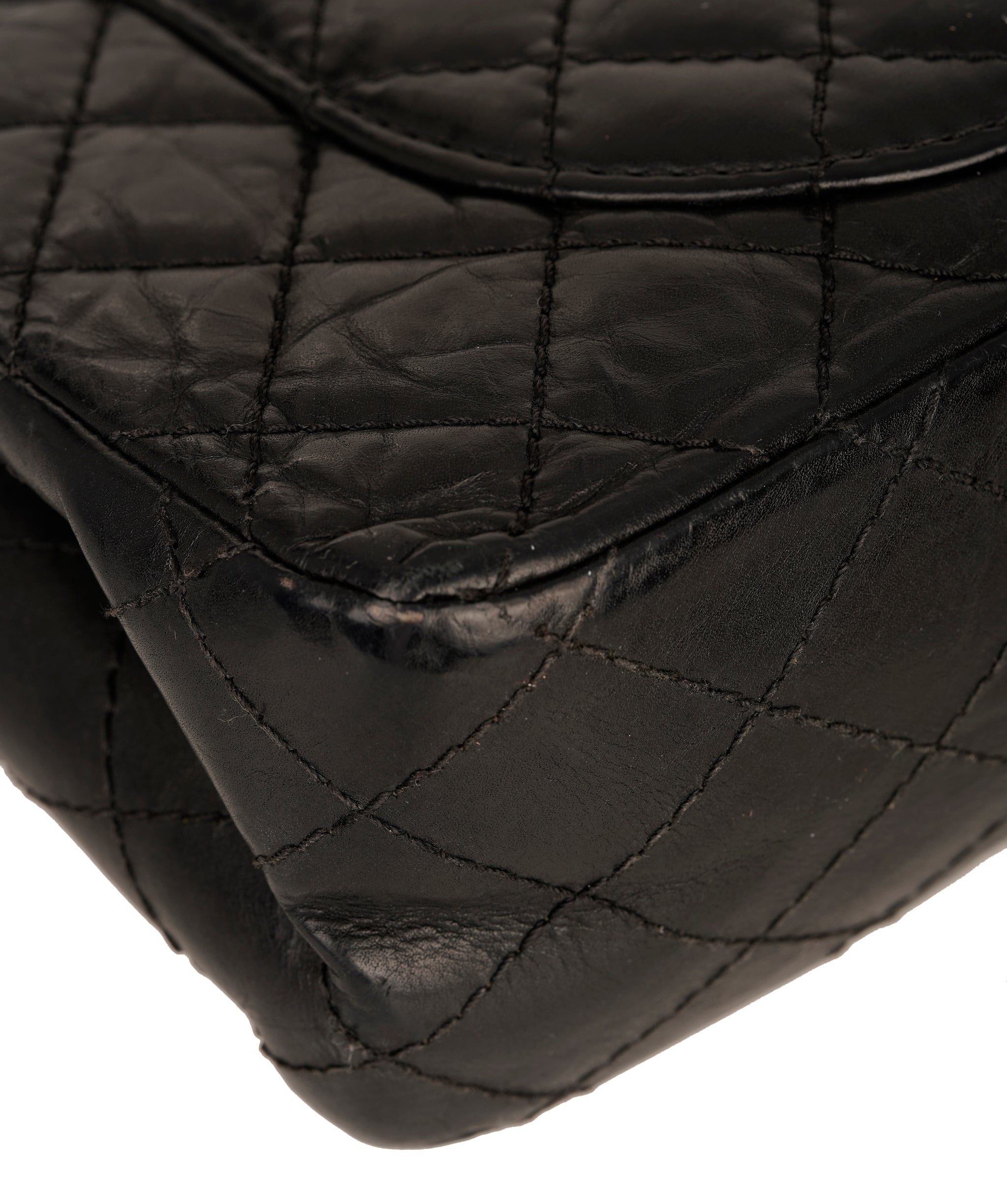 Chanel Chanel 2.55 24cm black bag shw - APC0077