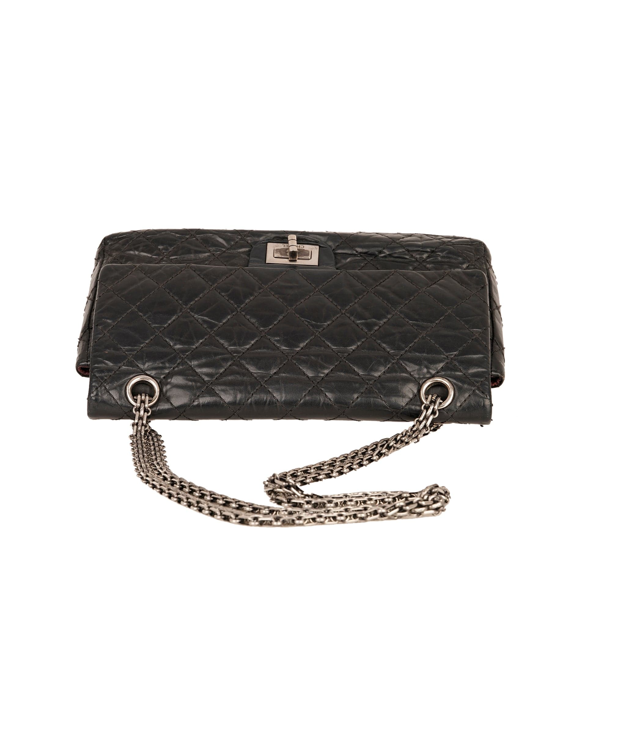 Chanel Chanel 2.55 24cm black bag shw - APC0077