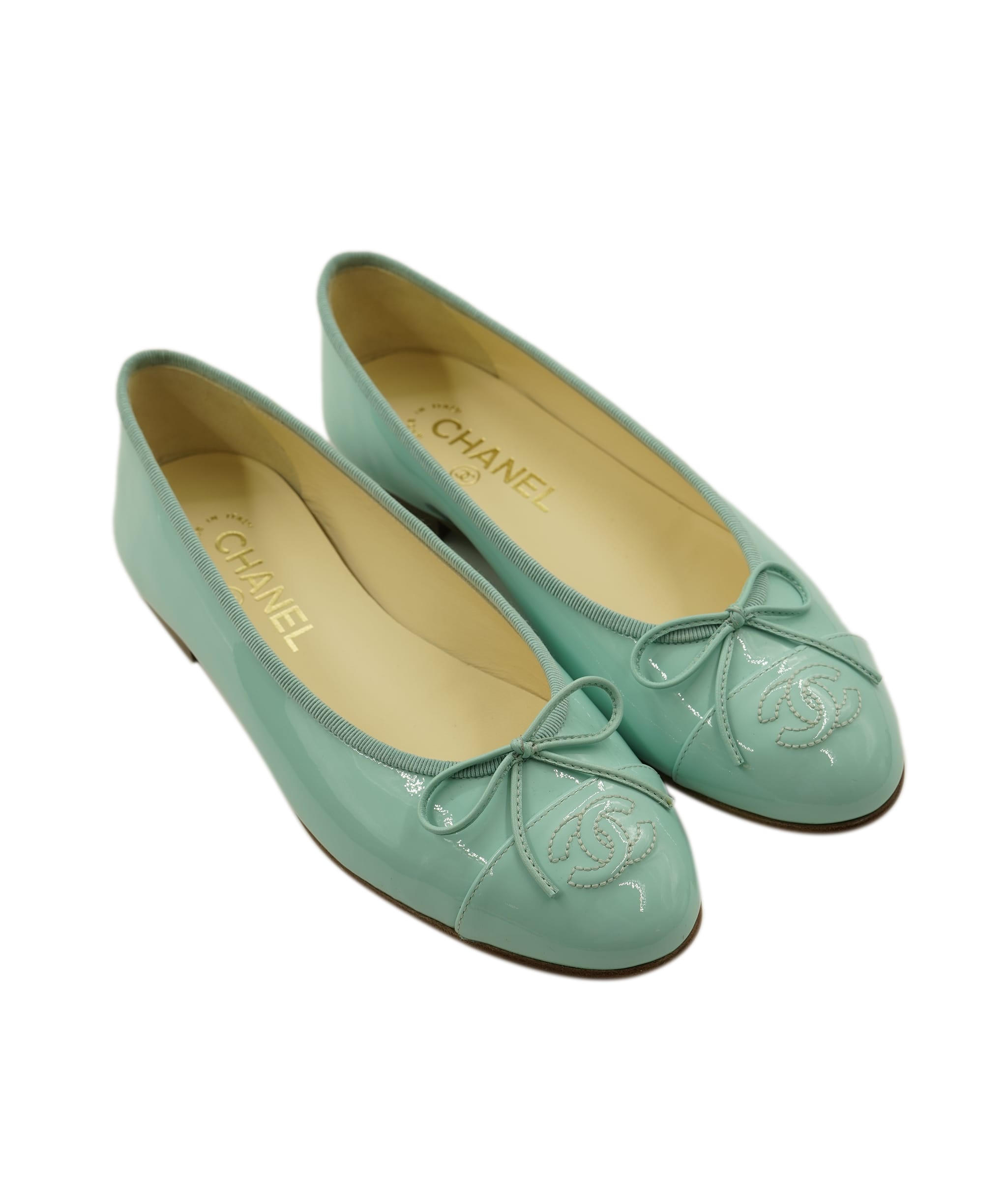 Chanel Chanel ballerina turqouise flat AKC0779