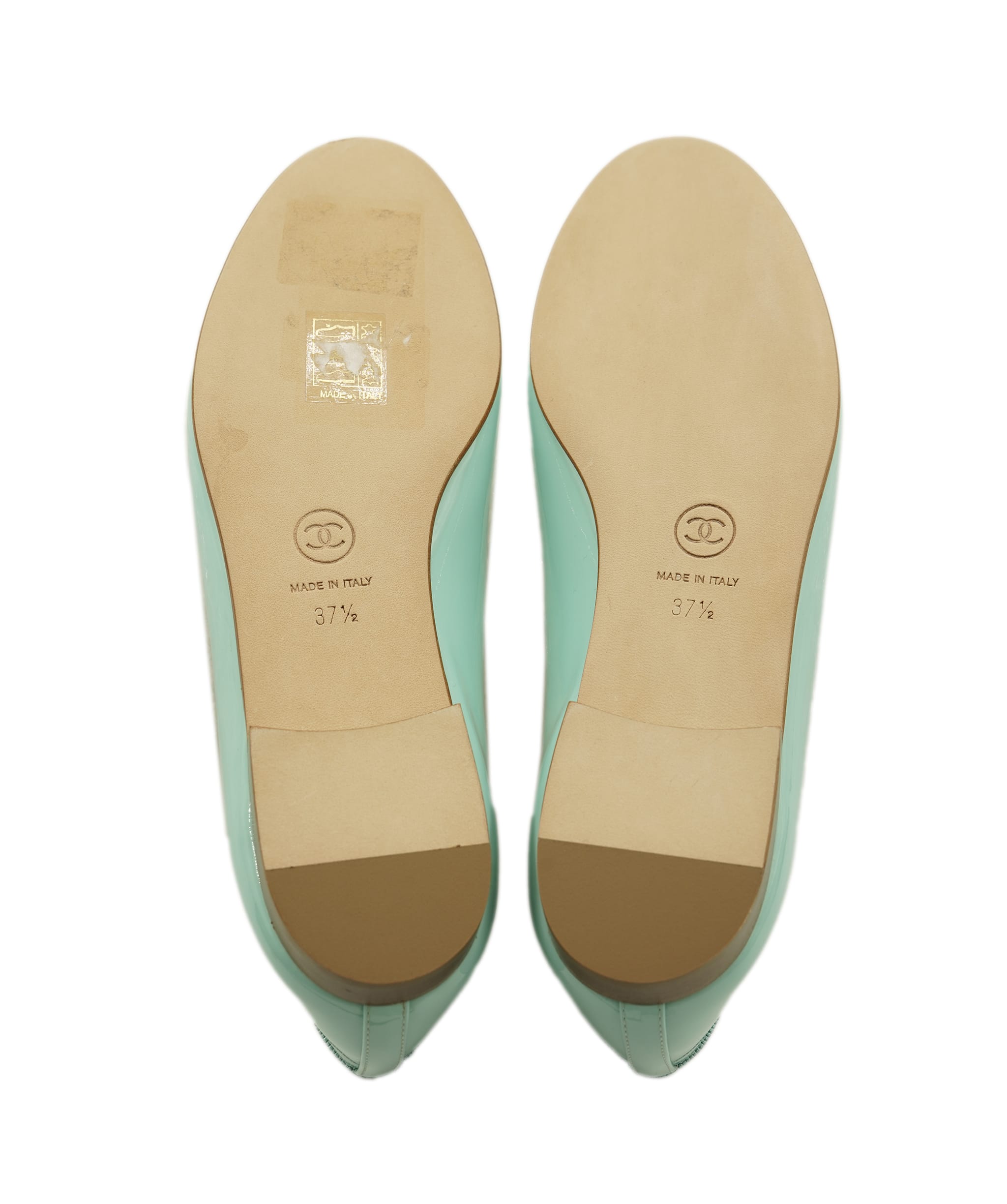 Chanel Chanel ballerina turqouise flat AKC0779