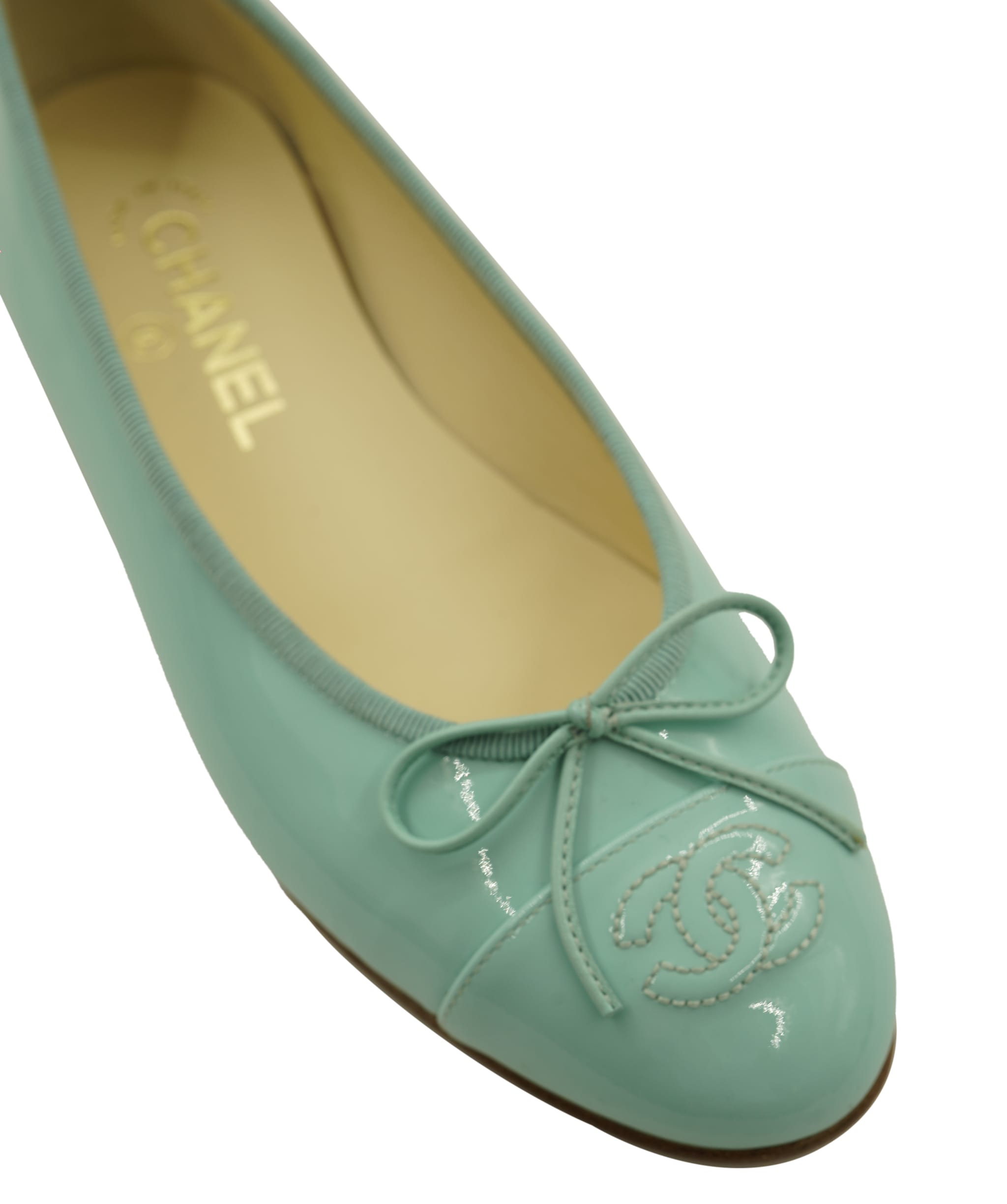 Chanel Chanel ballerina turqouise flat AKC0779