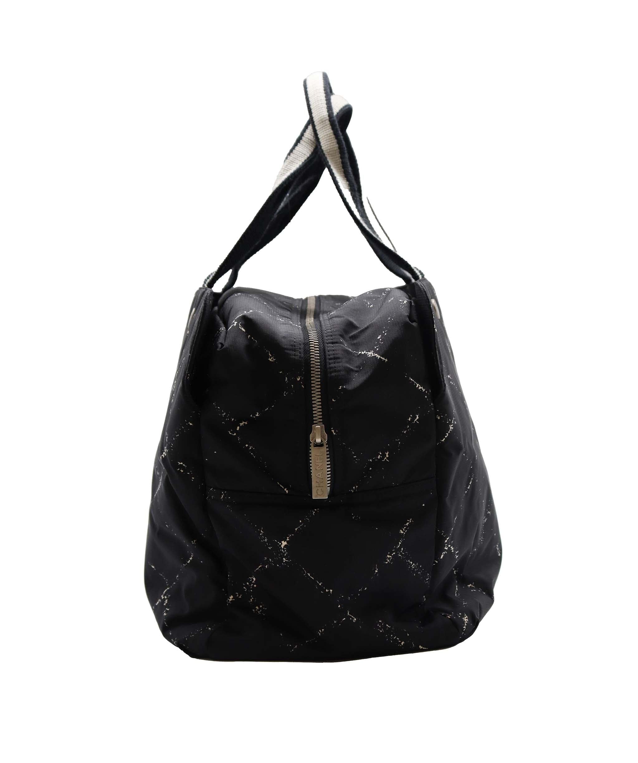 Chanel Chanel Black fabric Travel Tote Bag AGC2038