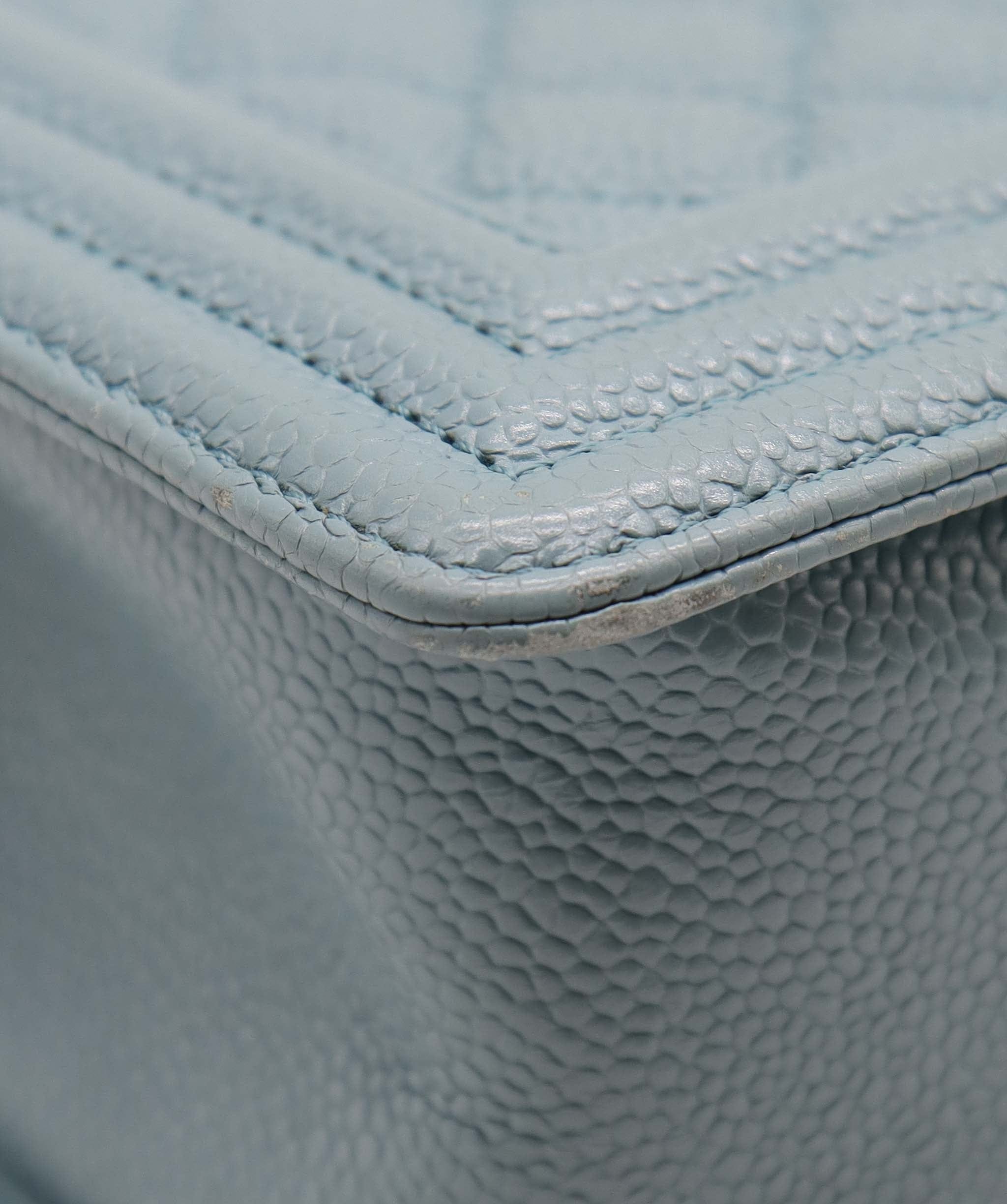 Chanel Chanel Blue Caviar Medium Boy Bag GHW AGC3179
