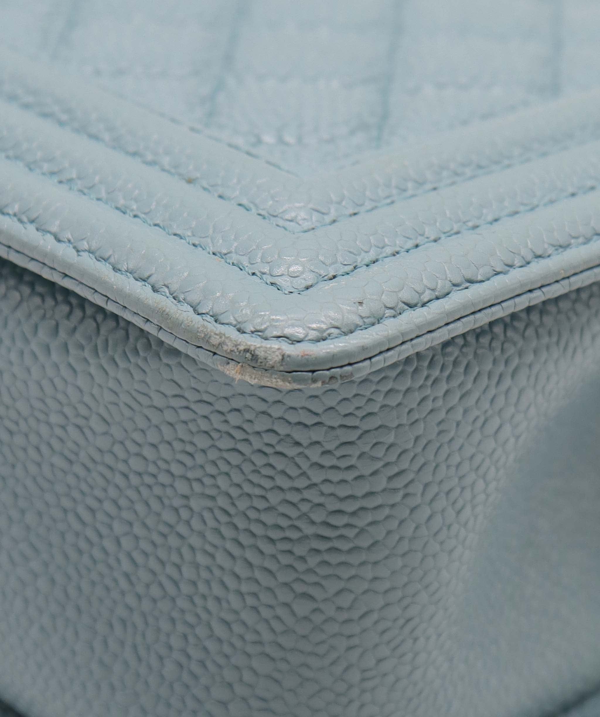 Chanel Chanel Blue Caviar Medium Boy Bag GHW AGC3179