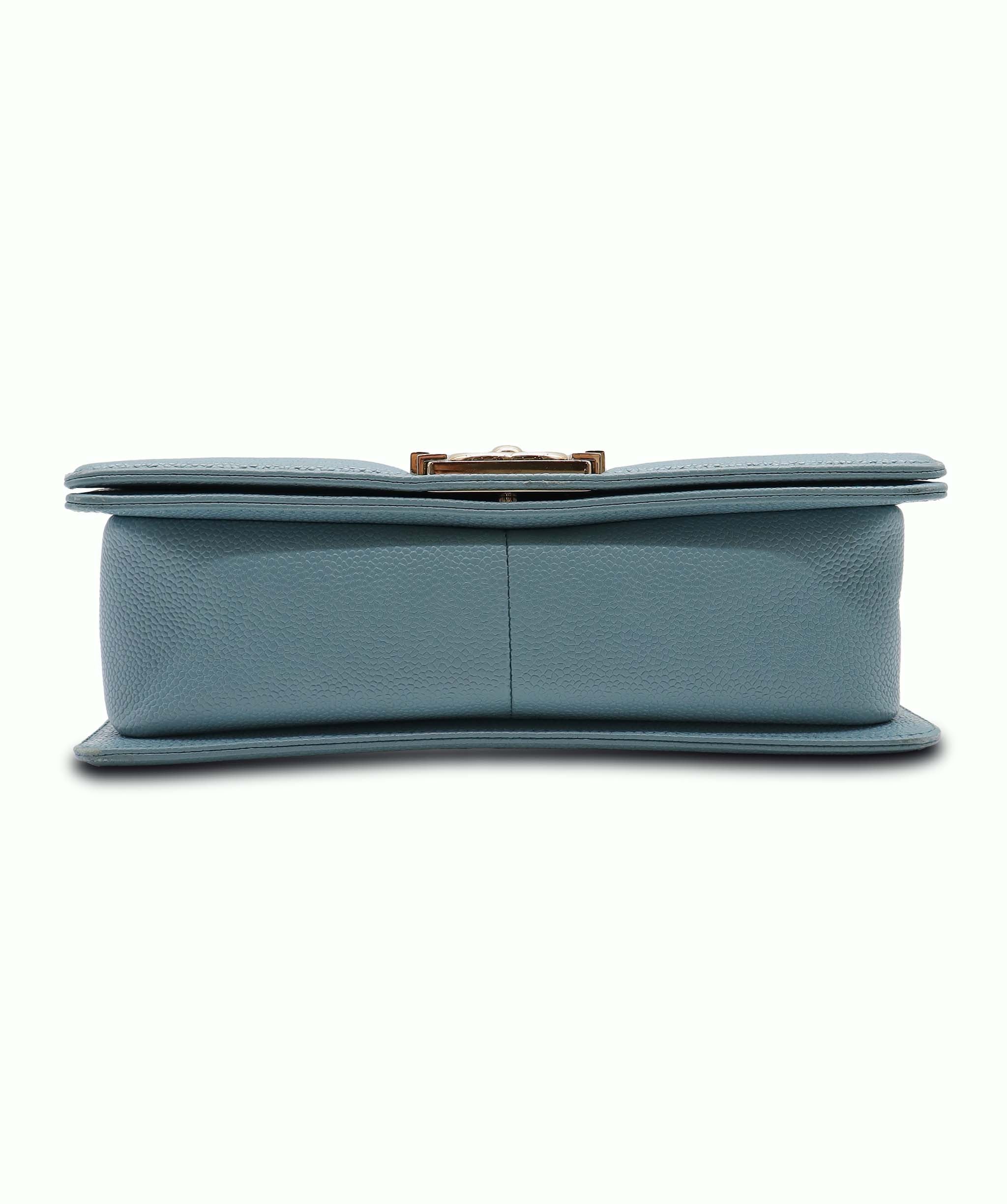 Chanel Chanel Blue Caviar Medium Boy Bag GHW AGC3179