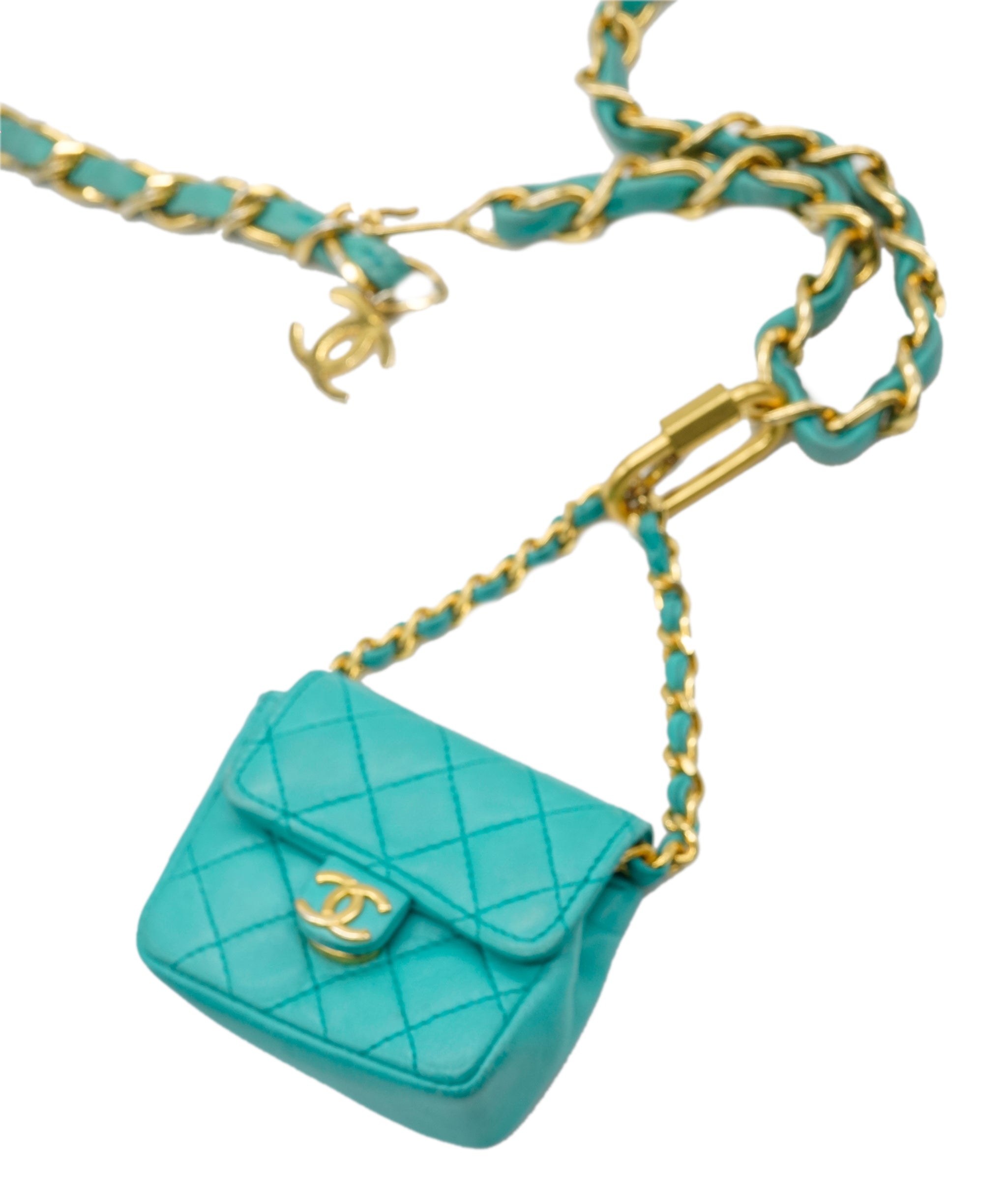 Chanel Chanel blue vintage belt bag AKC0094