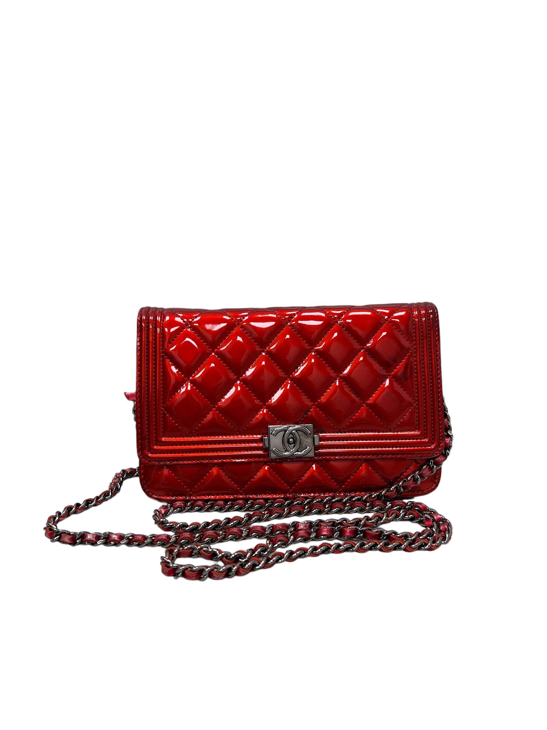 Chanel Boy Wallet On Chain Red SYCK1078 LuxuryPromise