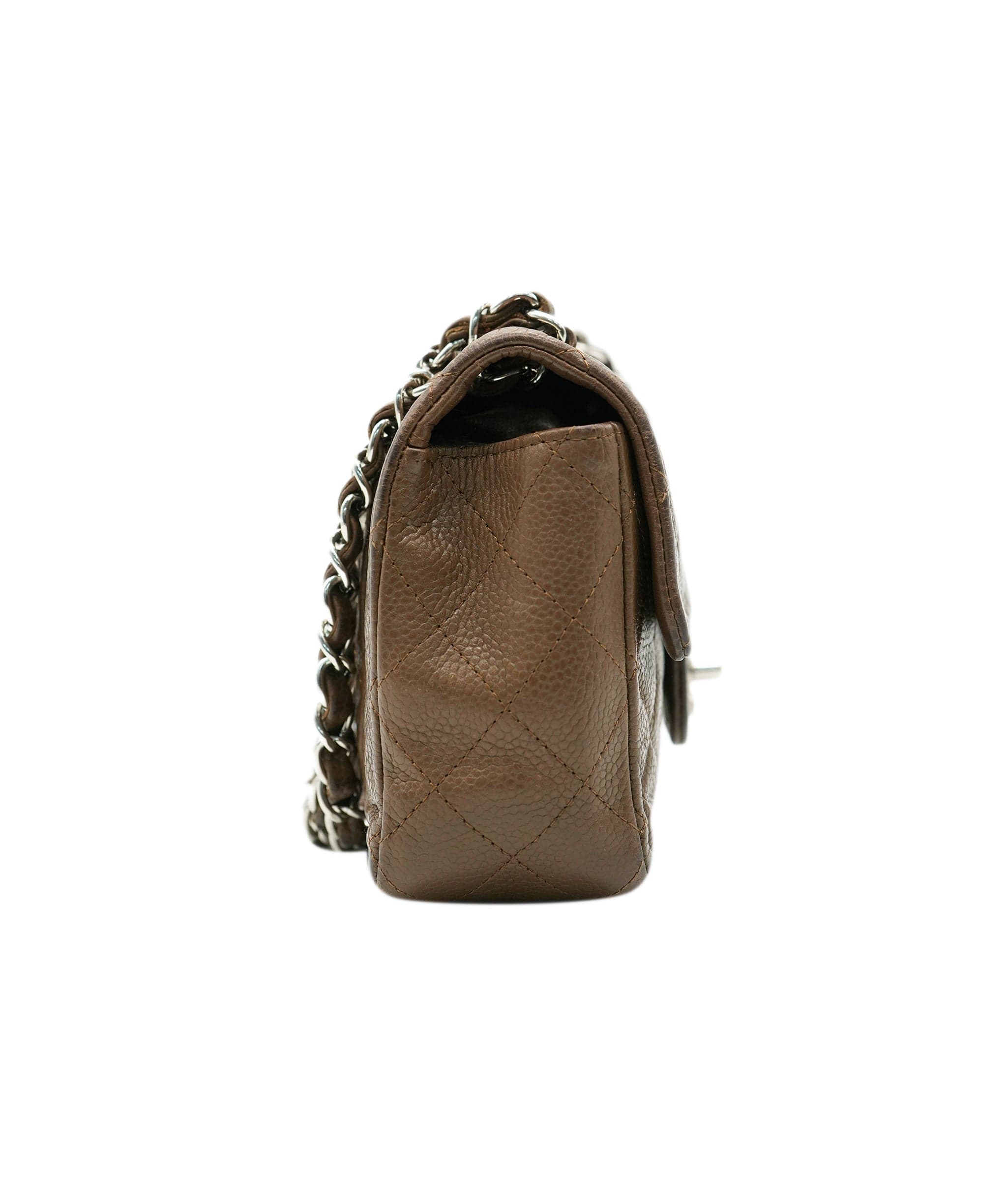 Chanel Chanel Brown Caviar Mini Rectangle Crossbody ALC2244