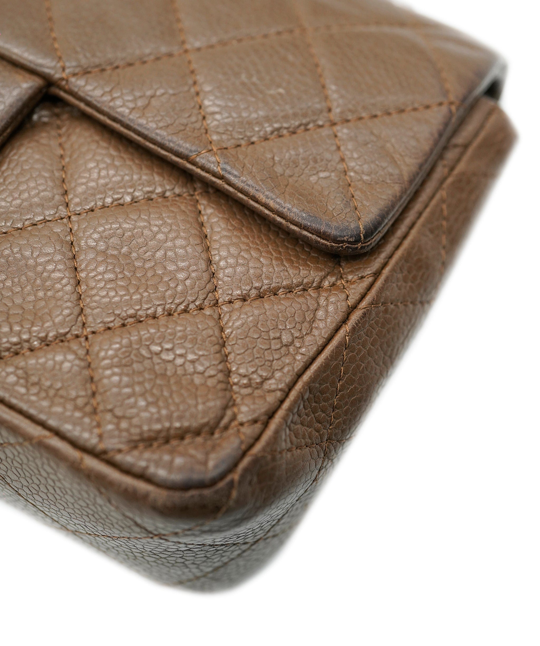 Chanel Chanel Brown Caviar Mini Rectangle Crossbody ALC2244
