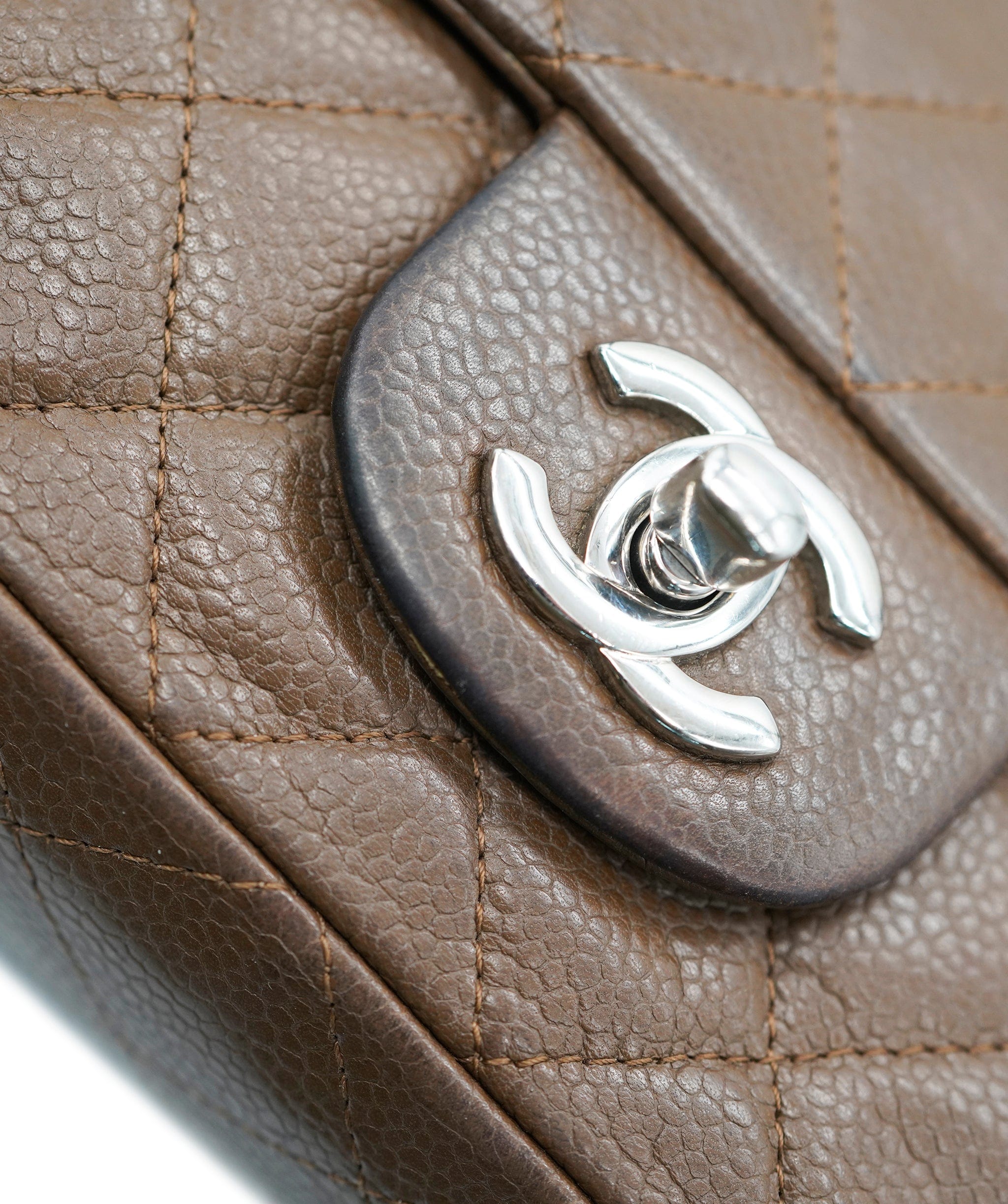 Chanel Chanel Brown Caviar Mini Rectangle Crossbody ALC2244