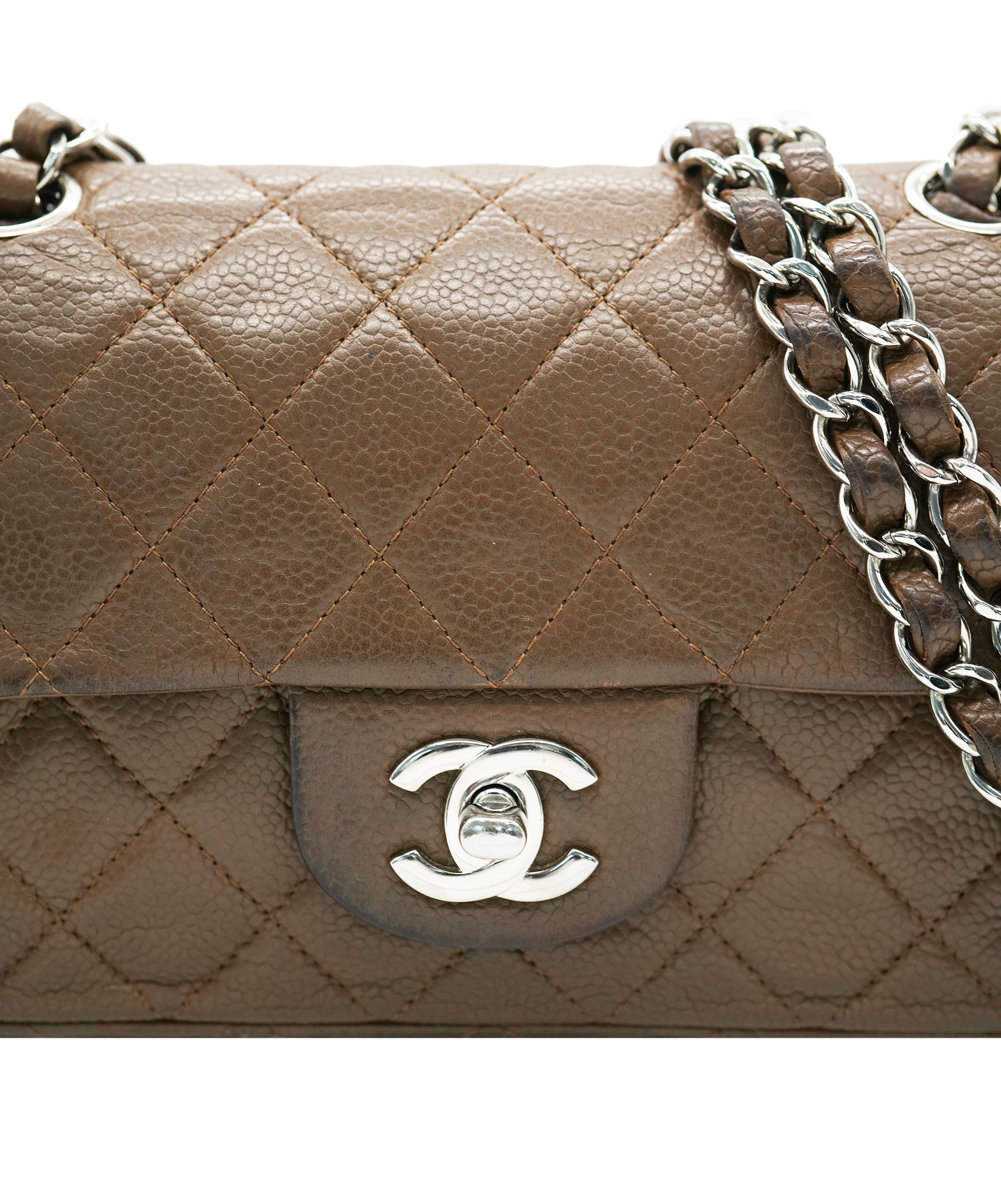Chanel Chanel Brown Caviar Mini Rectangle Crossbody ALC2244