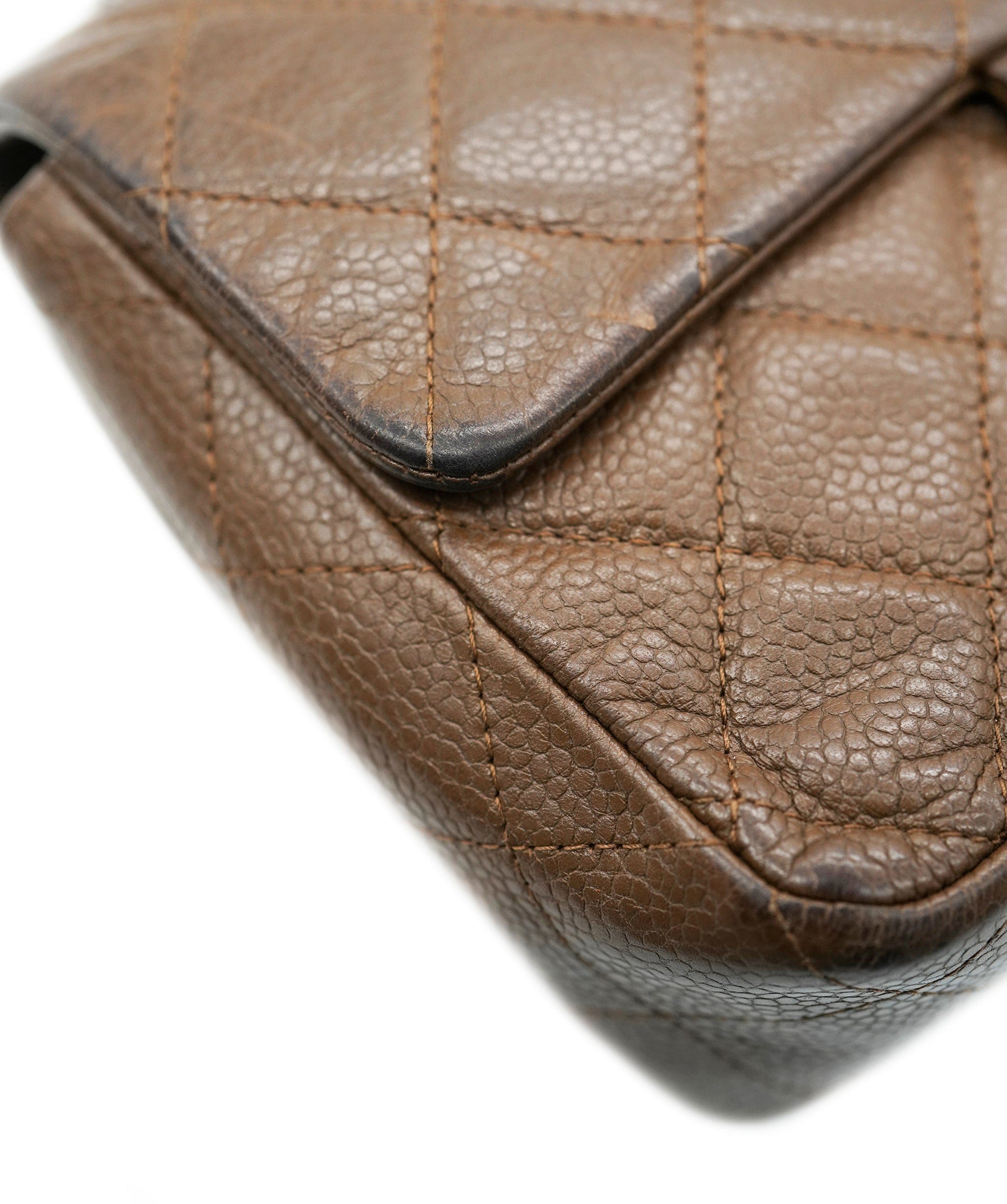 Chanel Chanel Brown Caviar Mini Rectangle Crossbody ALC2244