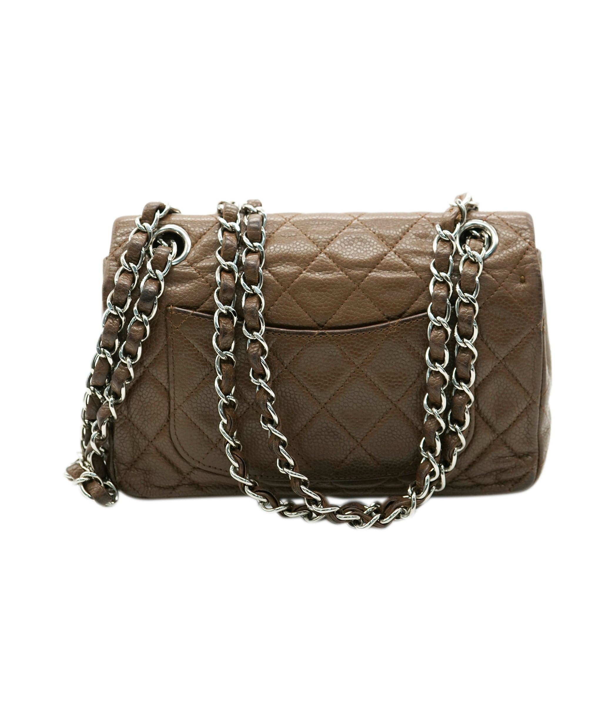 Chanel Chanel Brown Caviar Mini Rectangle Crossbody ALC2244