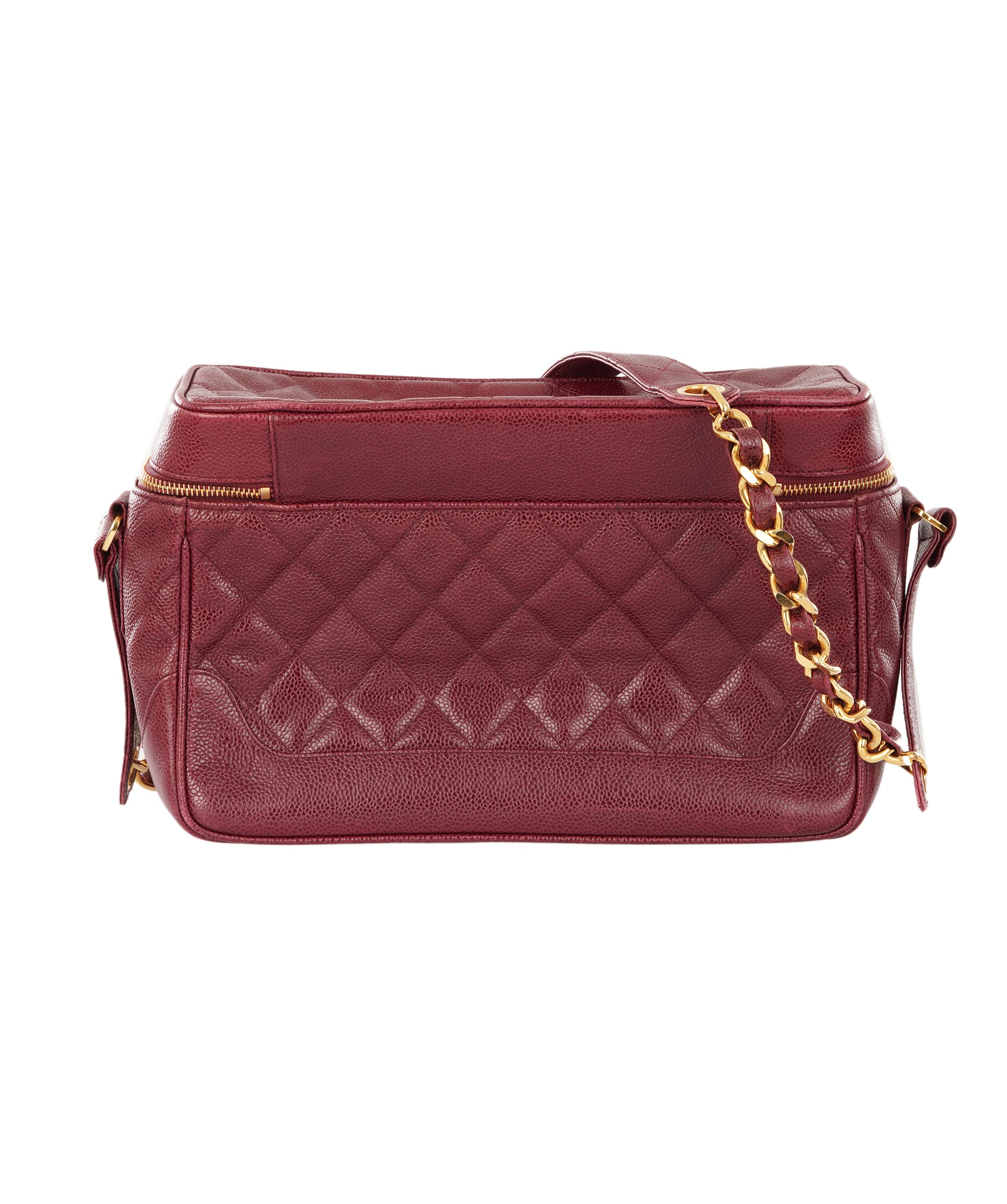 Chanel Chanel Burgundy Leather Vanity Case ALC4360