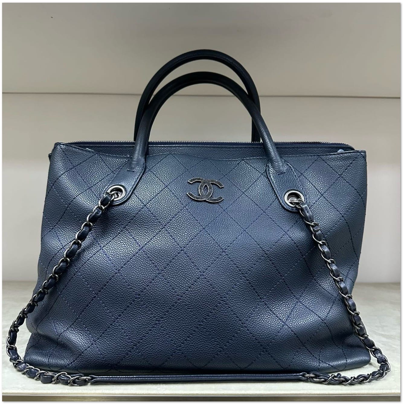 Chanel Chanel Caviar Neo Executive Shopping Tote with Ruthenium Hardware C19493961223