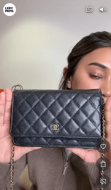 Chanel Chanel Caviar Wallet On Chain DBXL0160
