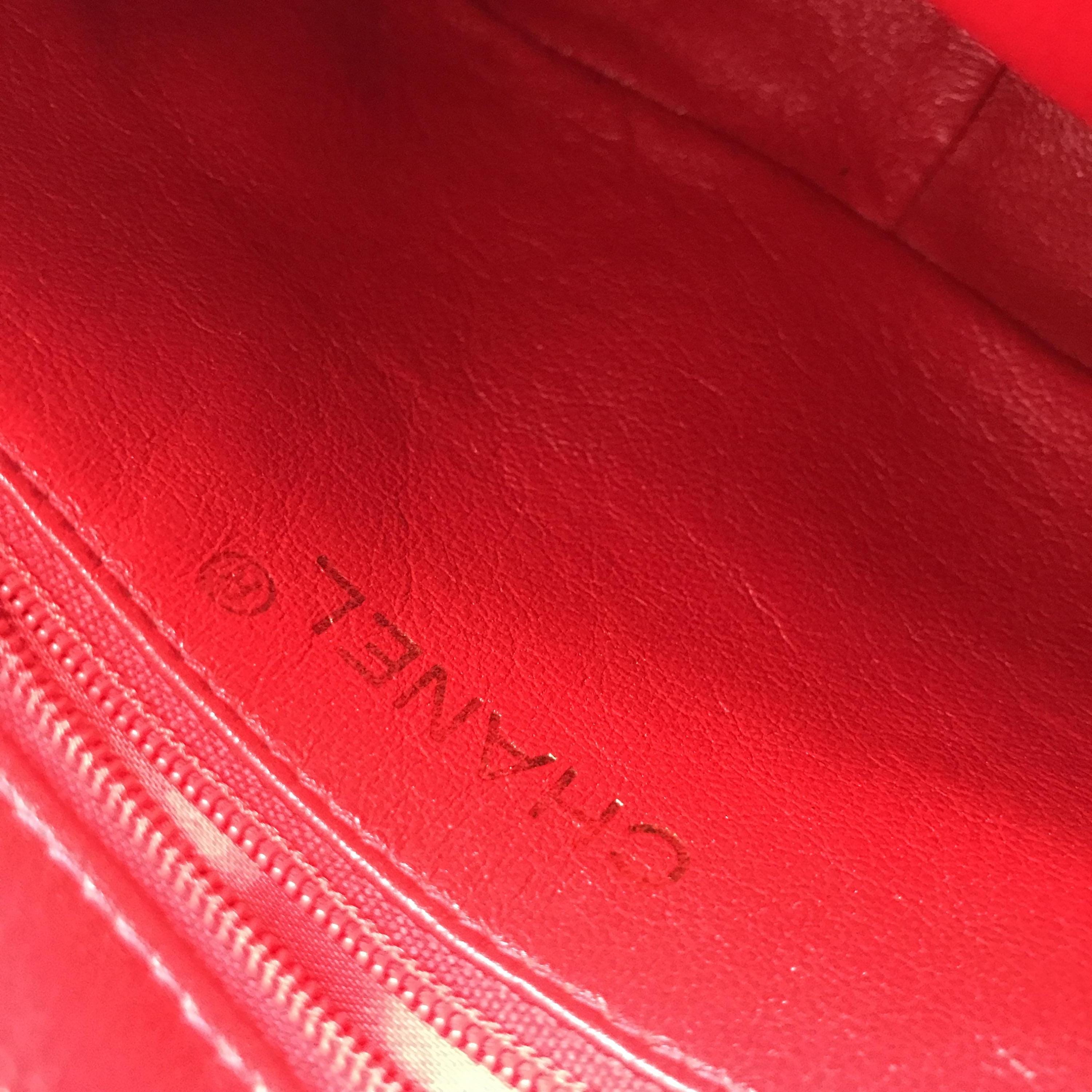 Chanel Chanel CC Quilted Red Leather Camera Tassel Bag ALC3196