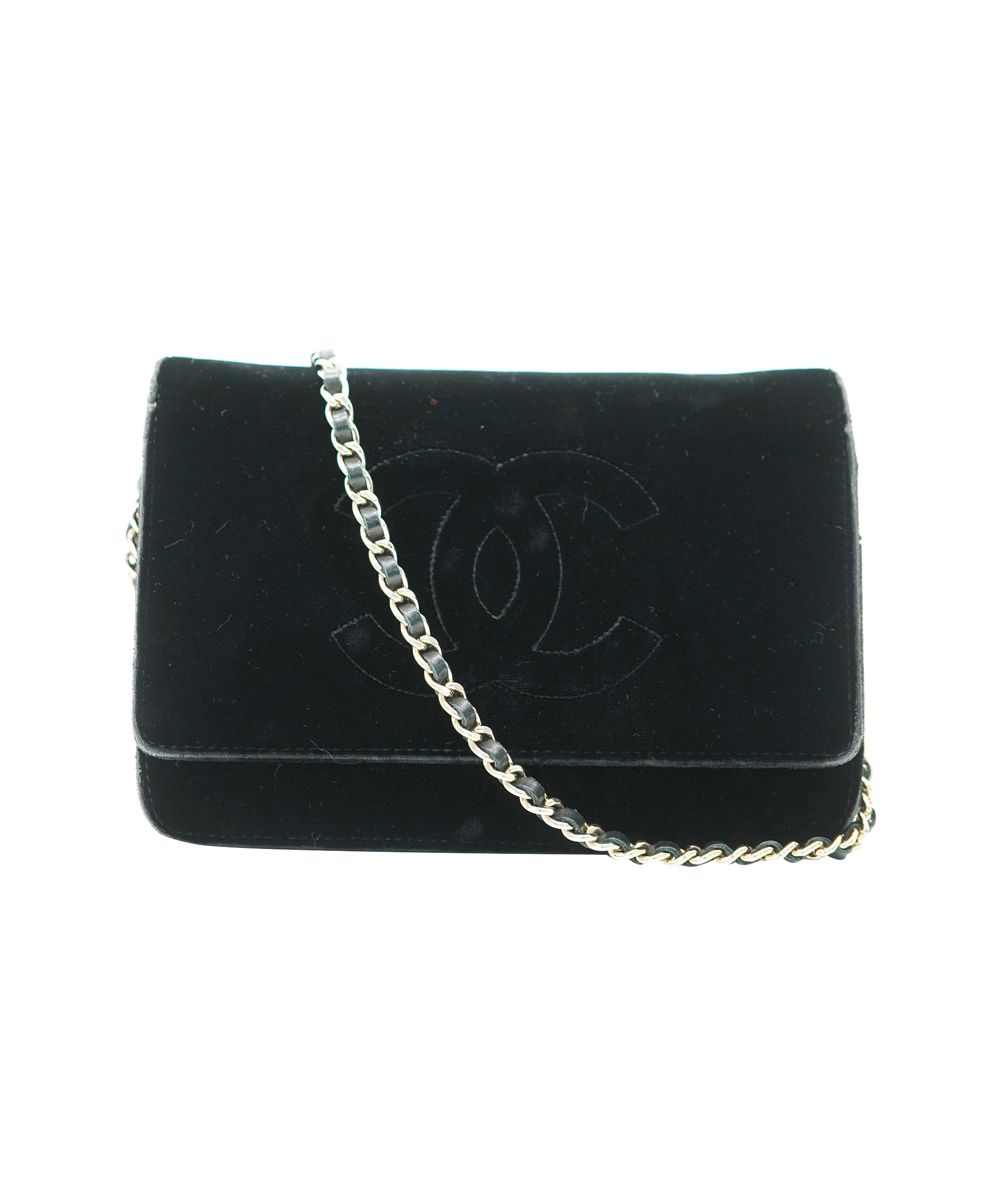 Chanel CHANEL CHAIN WALLET SHOULDER BLACK VELOR 90195523 DBXS3589