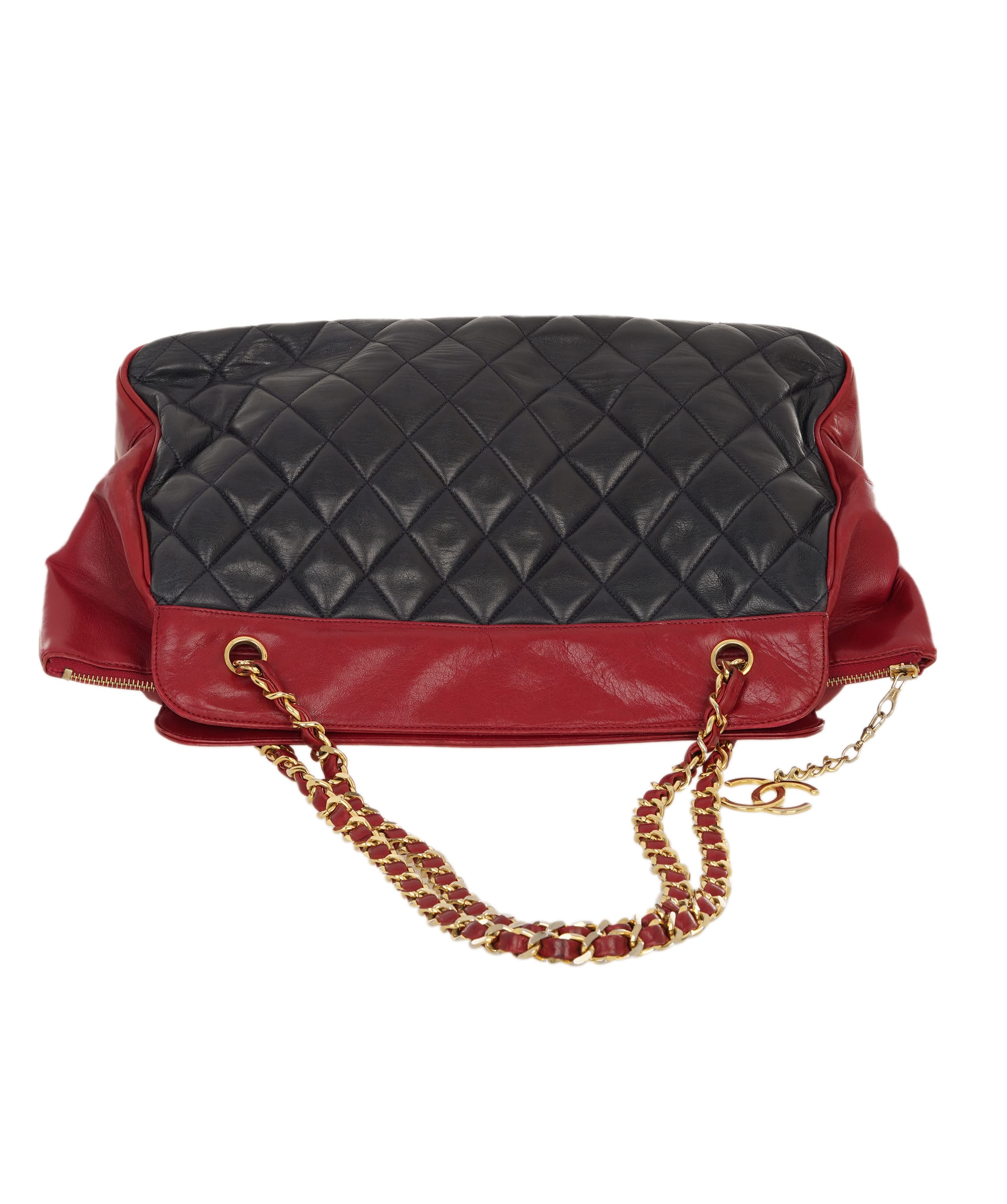 Chanel Chanel Chanel Bicolor Shoulder Bag Red/Navy - NAVY ALC4161
