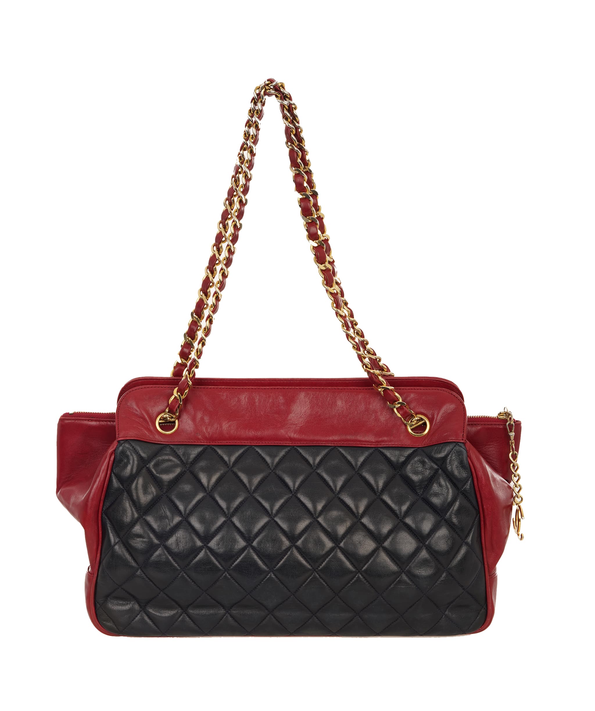 Chanel Chanel Chanel Bicolor Shoulder Bag Red/Navy - NAVY ALC4161