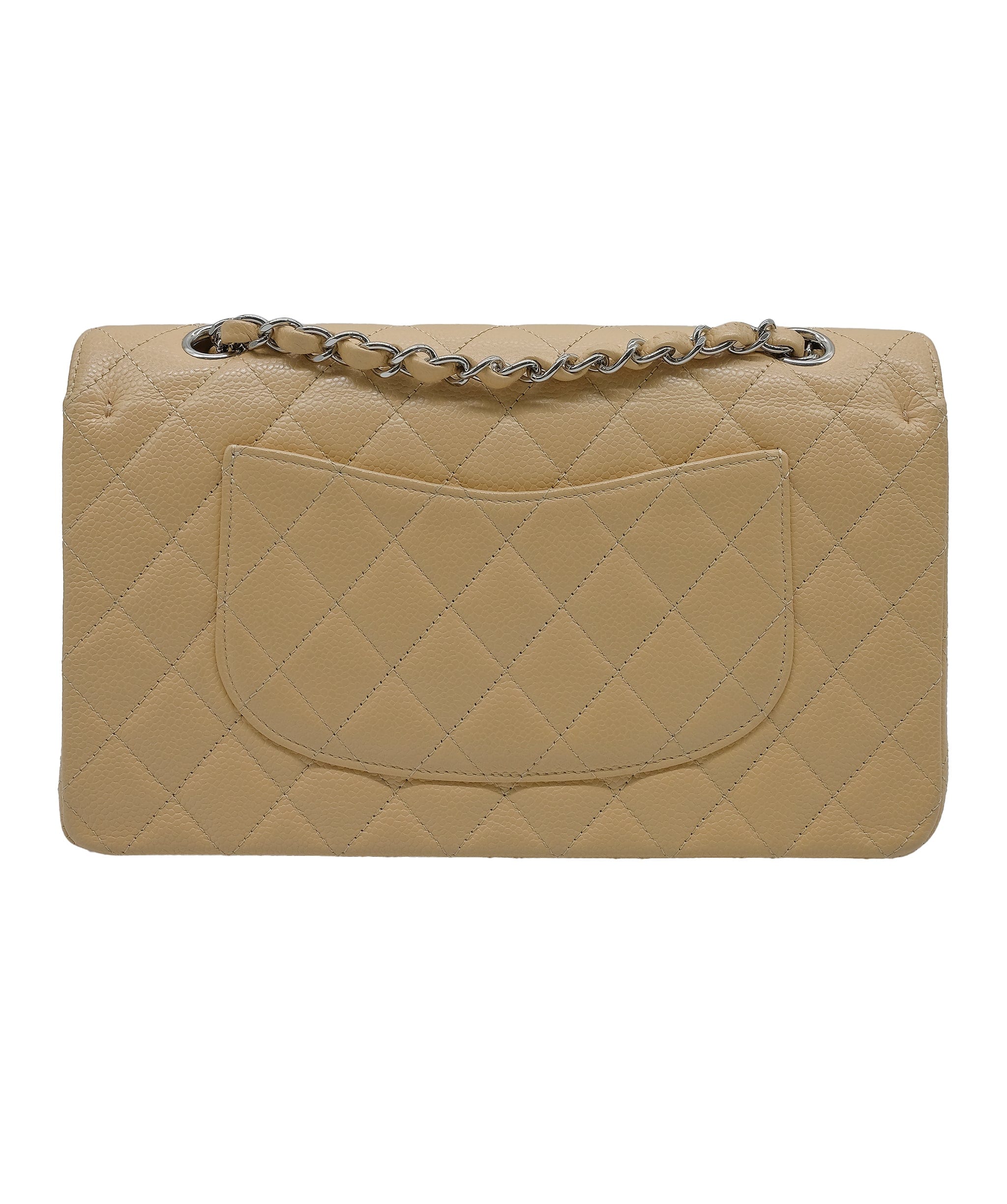 Chanel Chanel Classic Double Flap Beige Caviar SHW #19 SKC1716