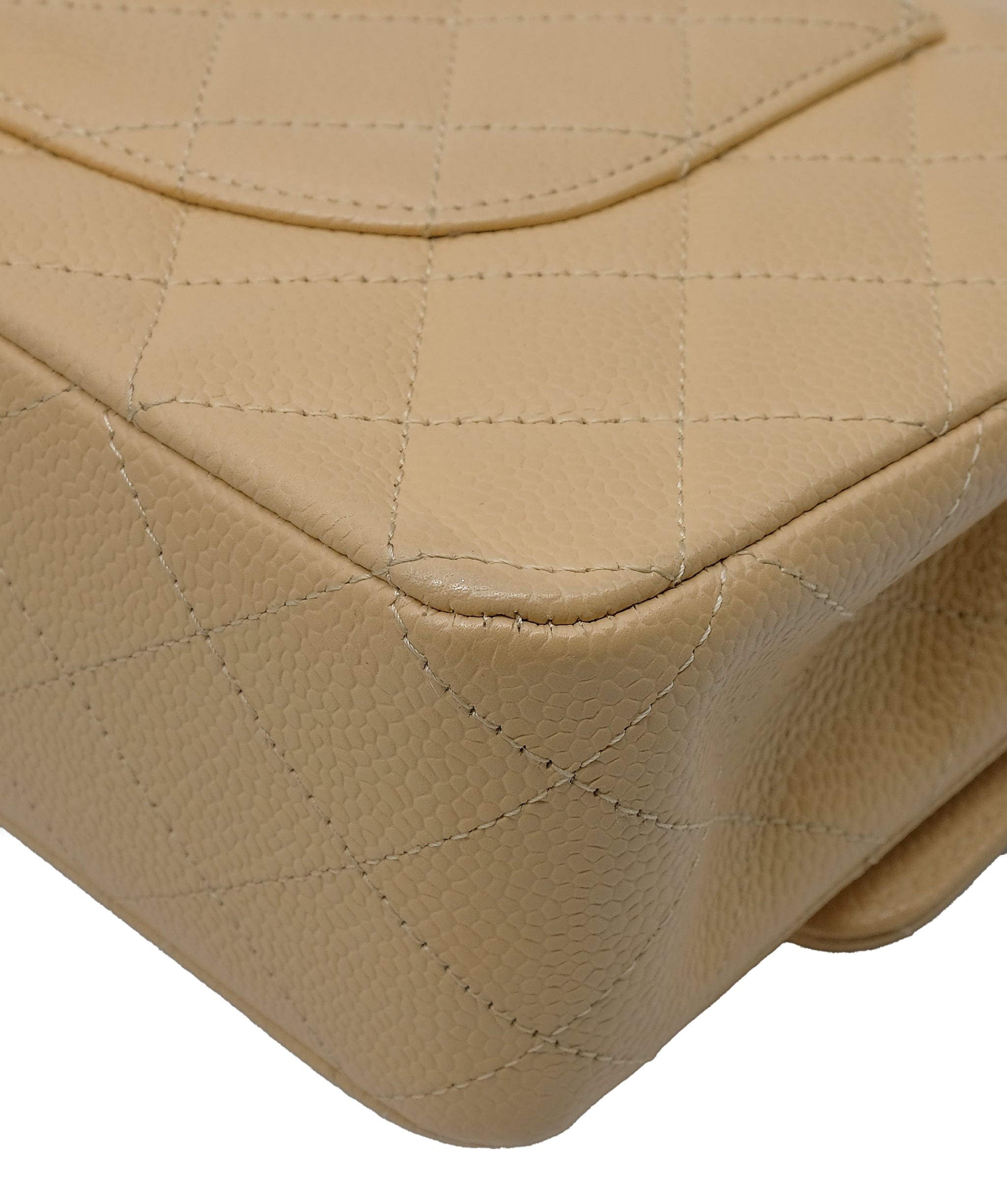 Chanel Chanel Classic Double Flap Beige Caviar SHW #19 SKC1716